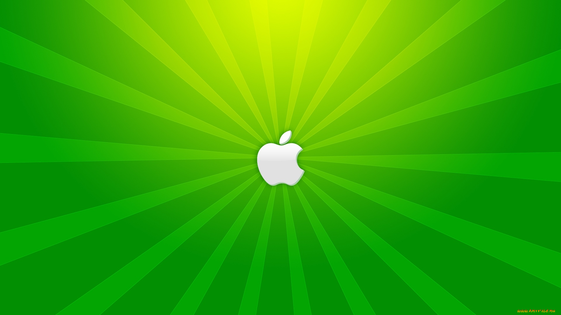 компьютеры, apple, полосы, лучи, яблоко, логотип, зеленый