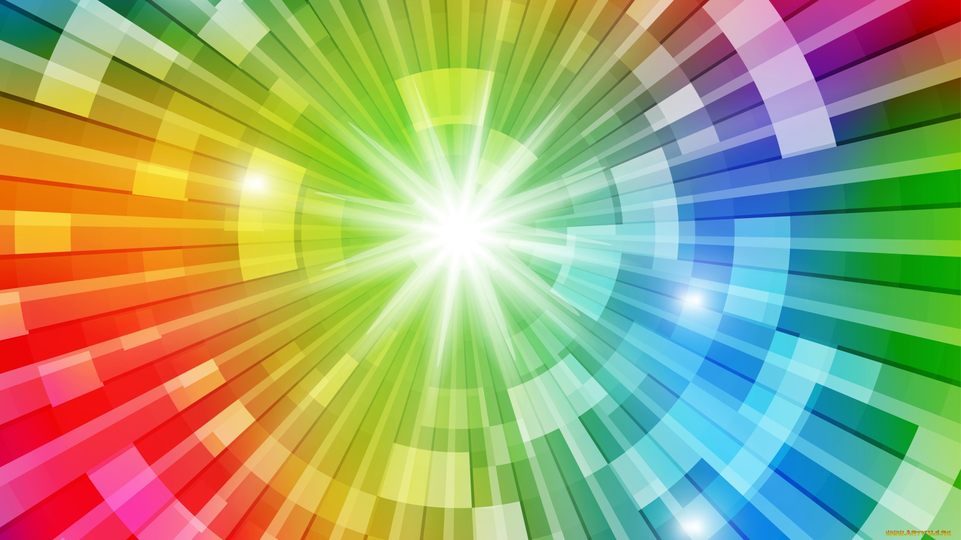 векторная, графика, цвет, радуга
