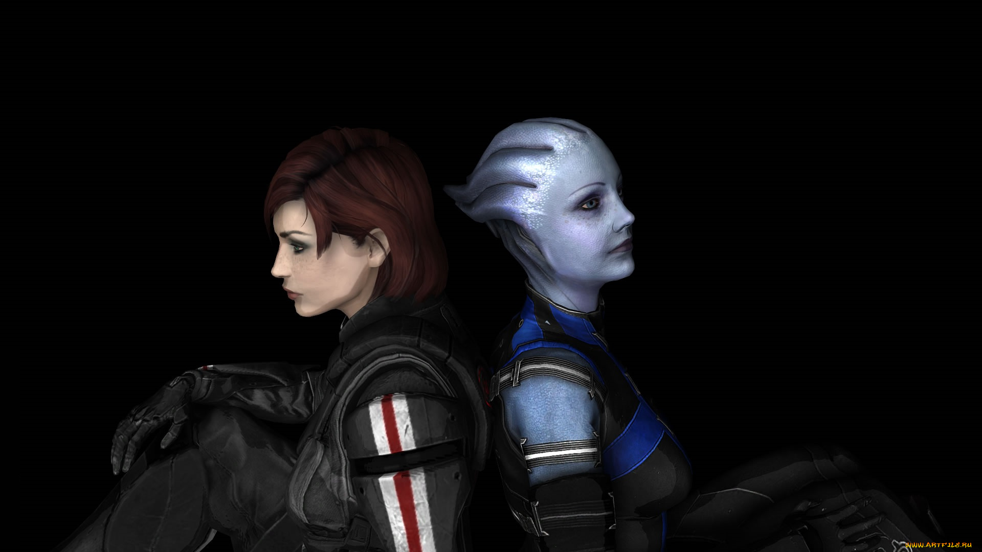 видео, игры, mass, effect, 2, существо, девушка