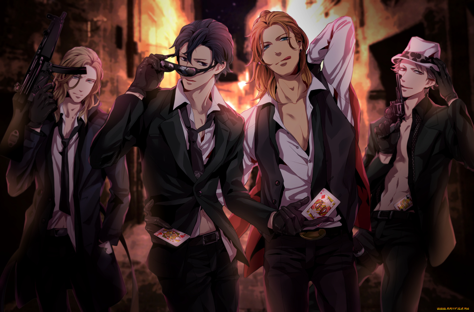 аниме, uta, no, prince-sama, ichinose, tokiya, jinguji, ren, поющий, принц