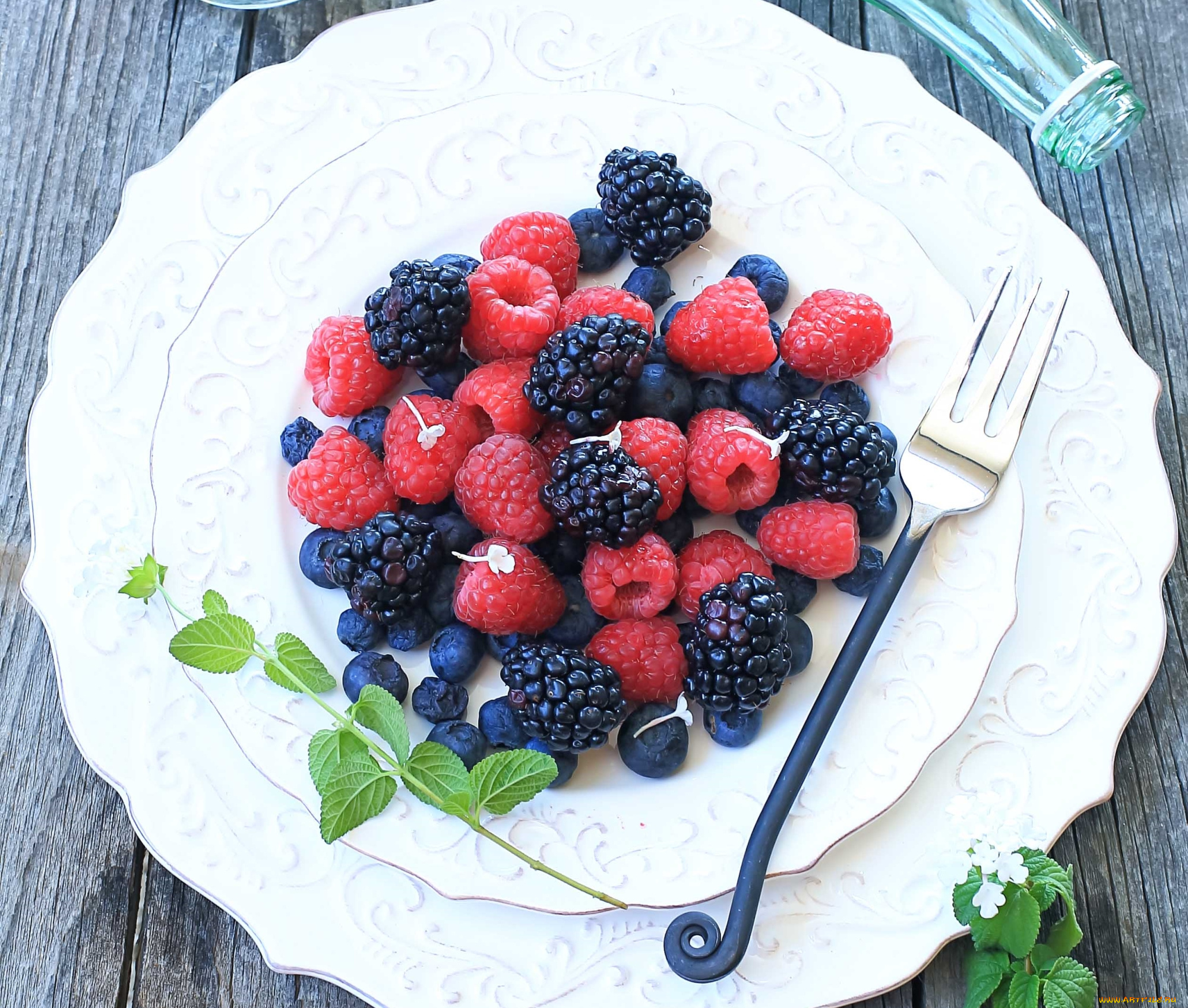 еда, фрукты, , ягоды, ежевика, малина