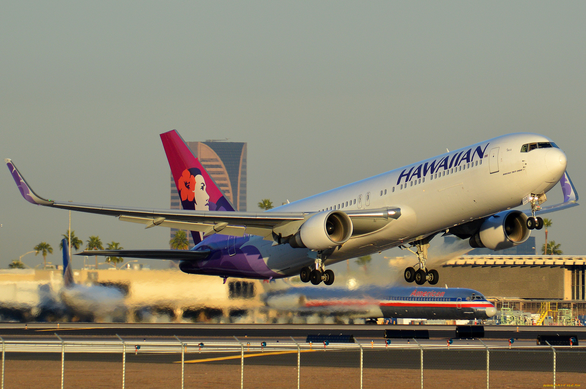 авиация, пассажирские, самолёты, взлёт, лайнер, аэропорт