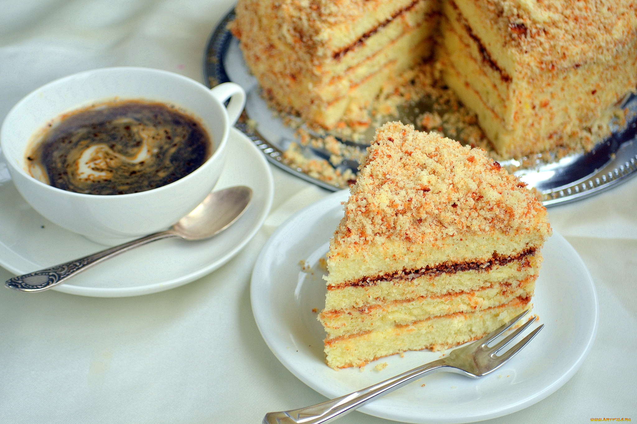 еда, торты, кофе, тортик