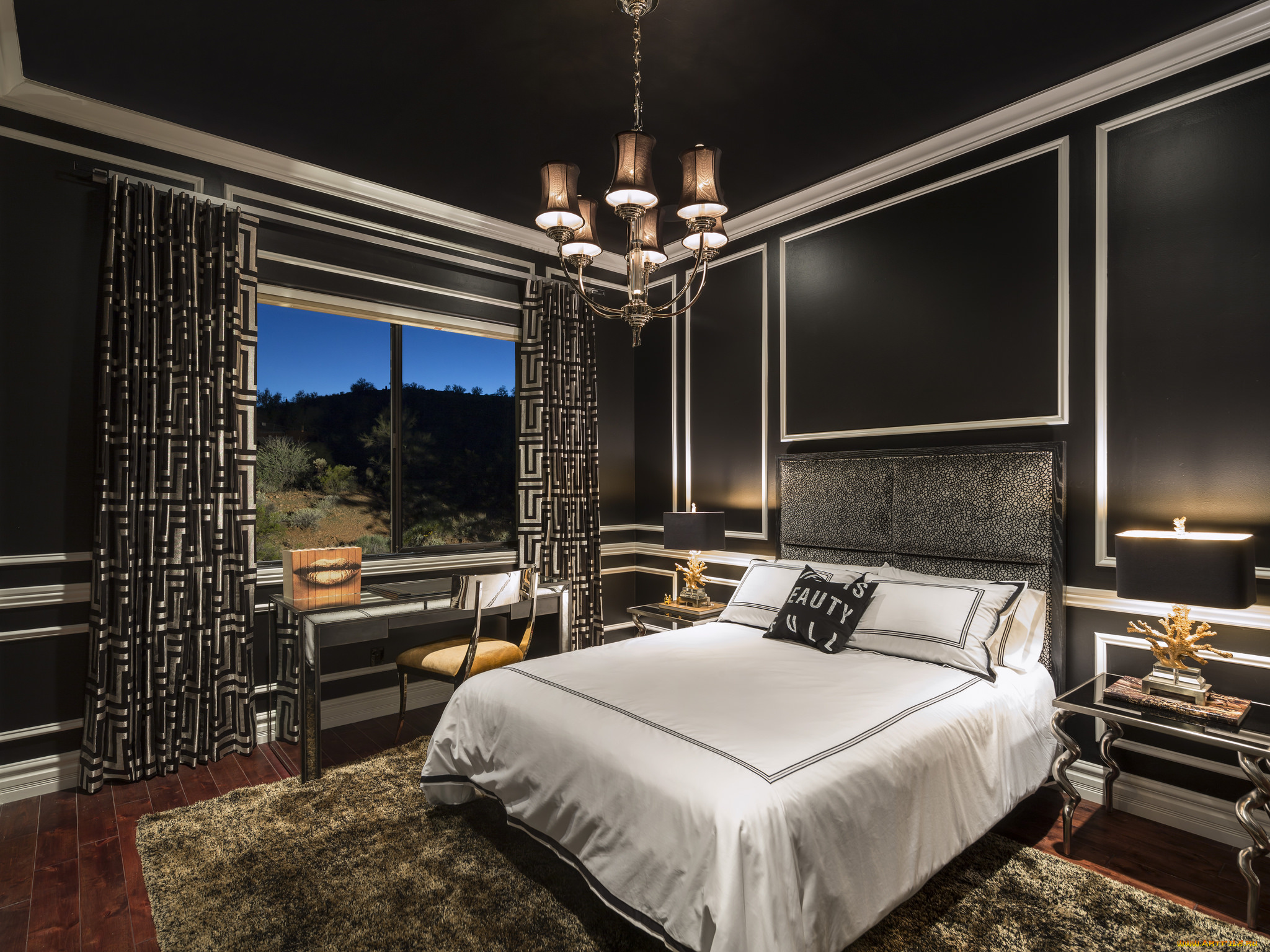 интерьер, спальня, кровать