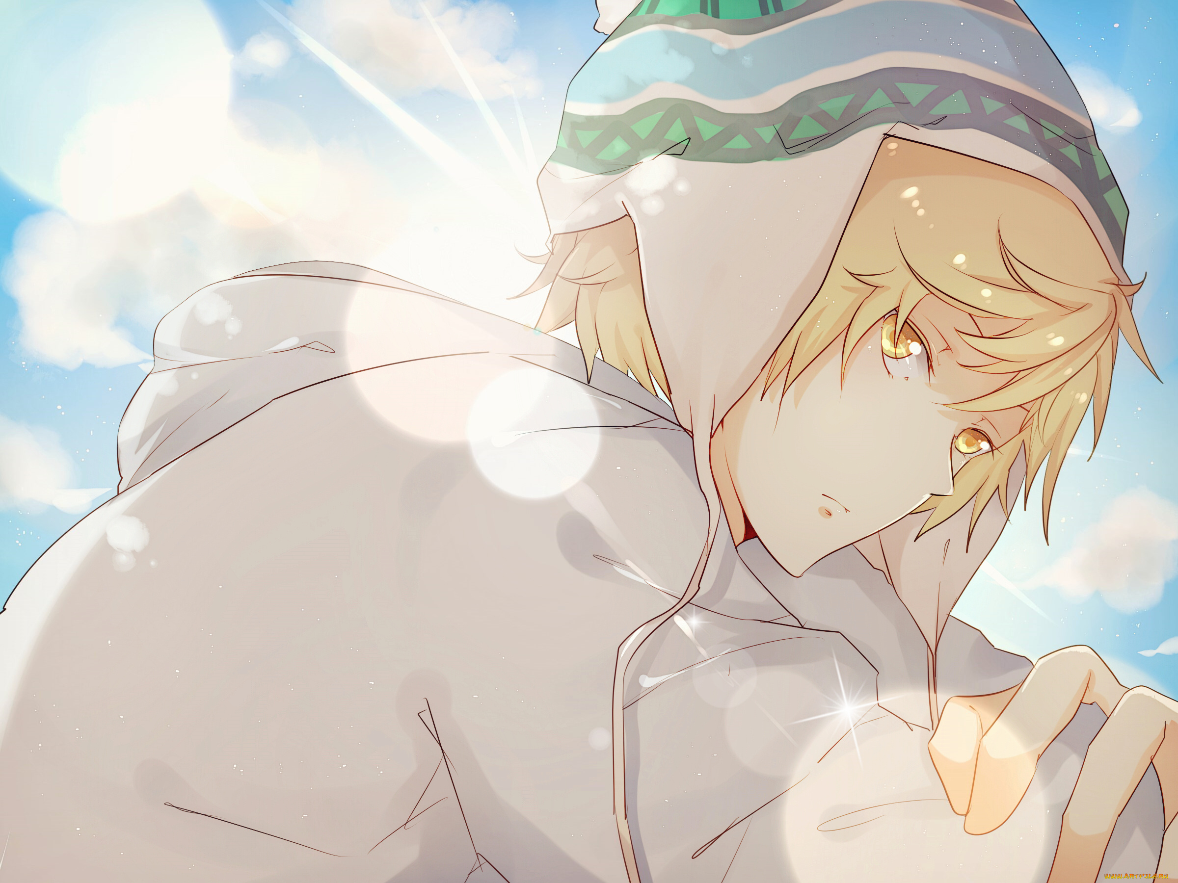 аниме, noragami, art, male, single, yukine