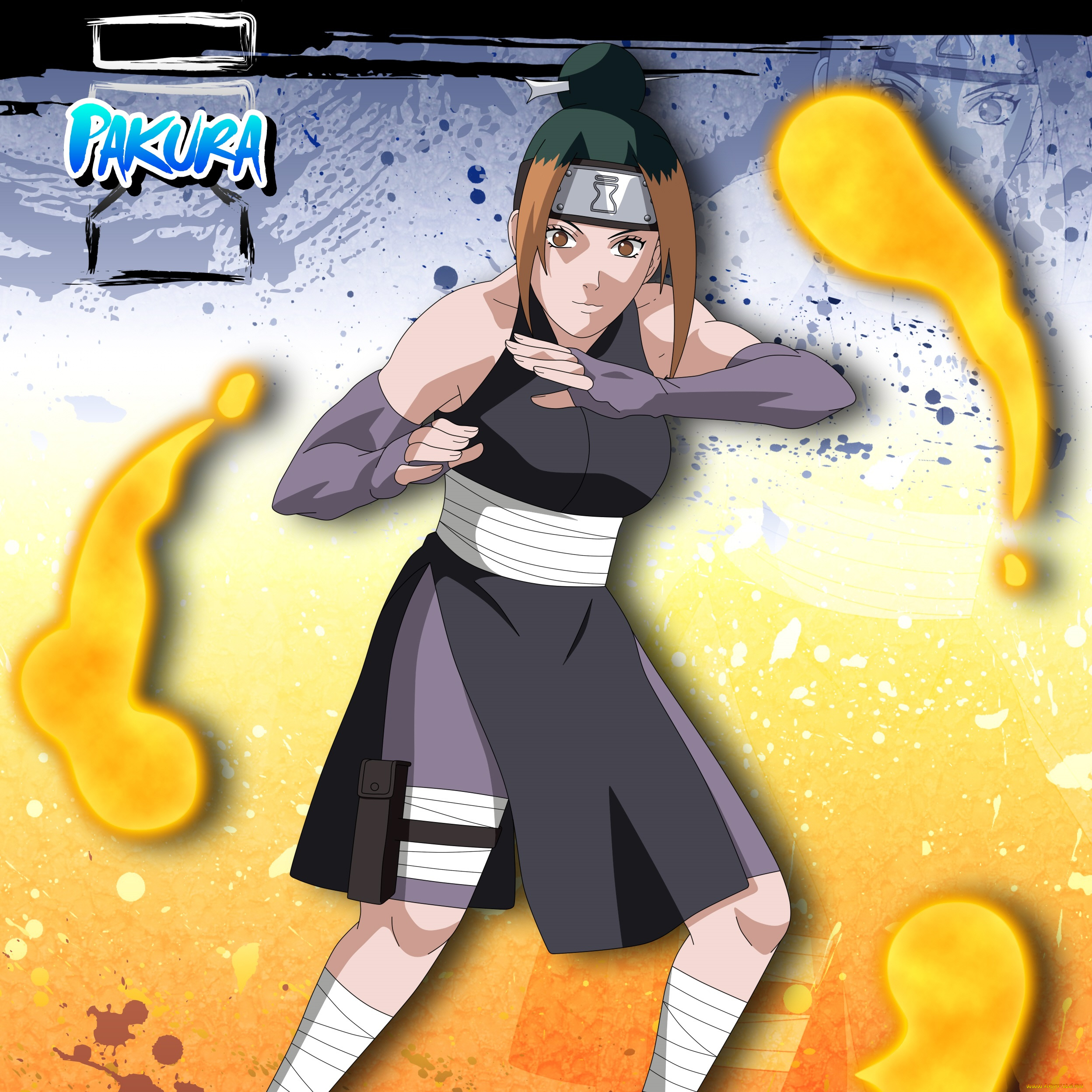 аниме, naruto, персонаж, наруто, шиппуден, девушка, техника