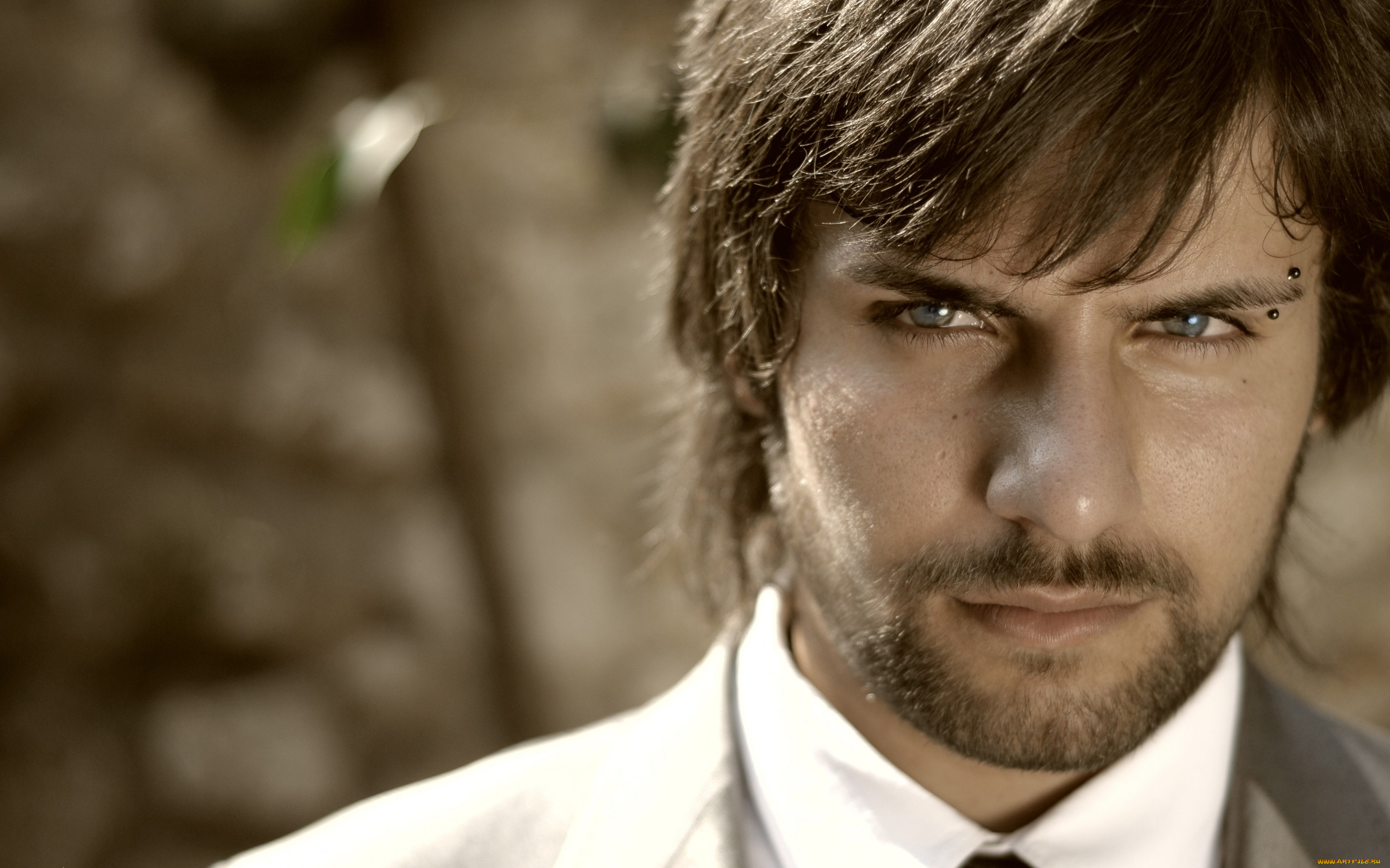 мужчины, -, unsort, парень, взгляд, пирсинг, борода