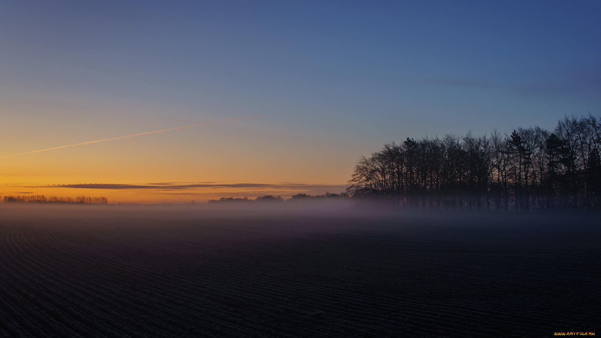 природа, восходы, закаты, пейзаж, поле, закат