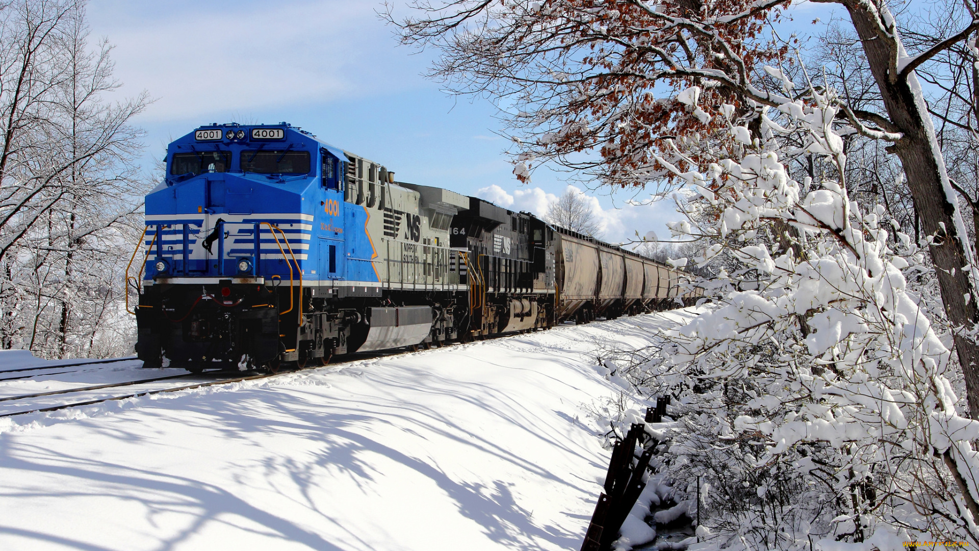 техника, поезда, локомотив, состав, рельсы