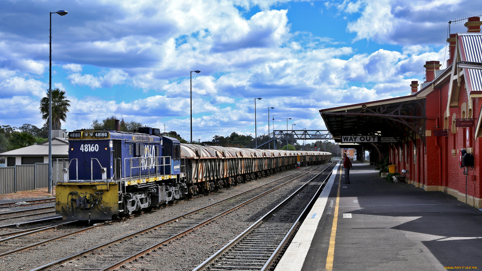 техника, поезда, рельсы, состав, локомотив