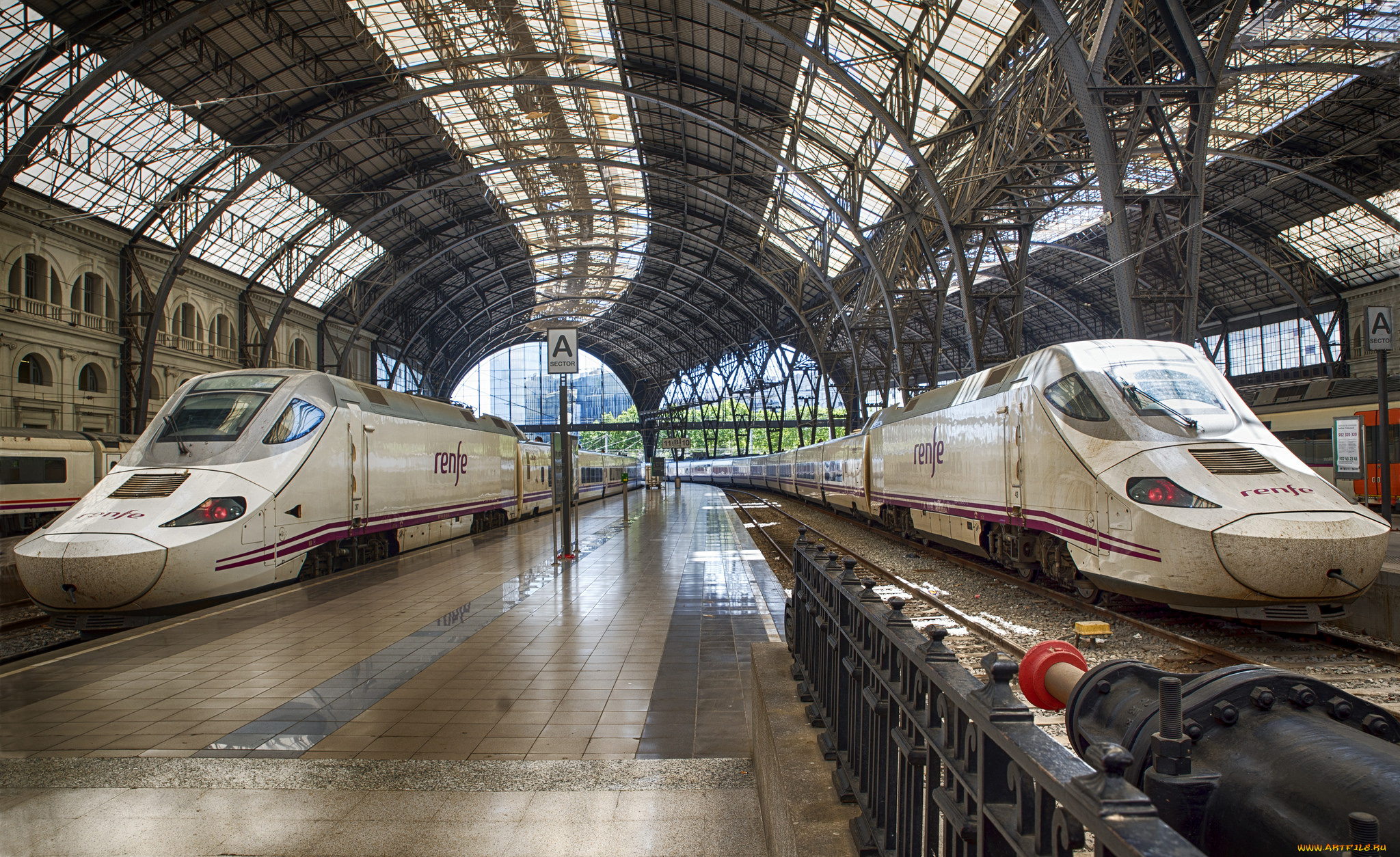 техника, поезда, локомотив, состав, рельсы