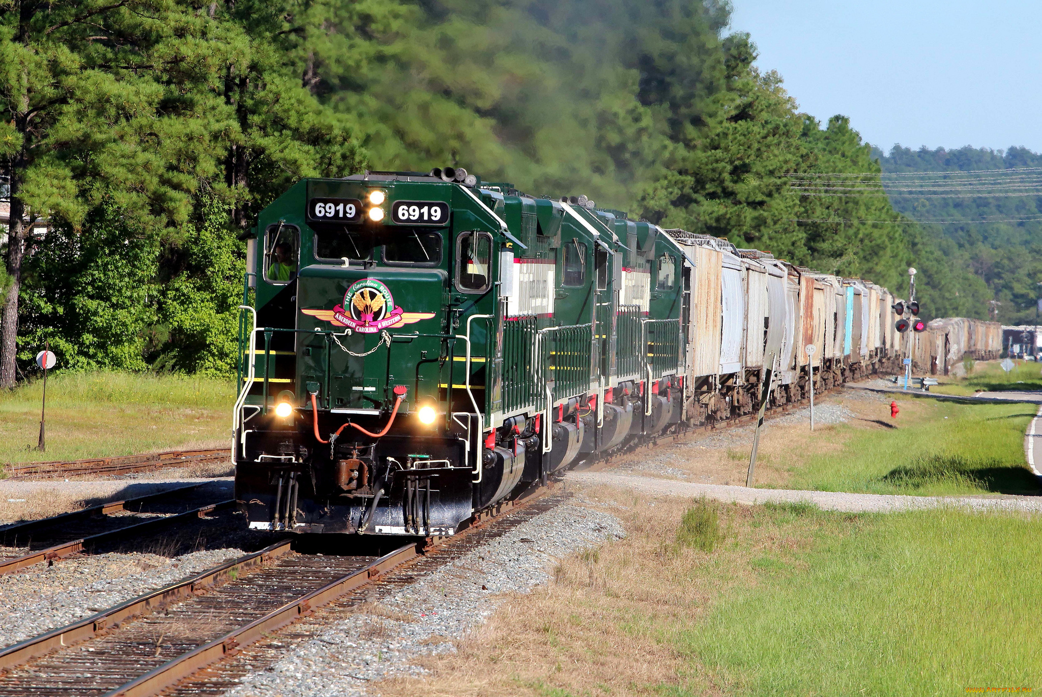 техника, поезда, локомотив, рельсы, состав