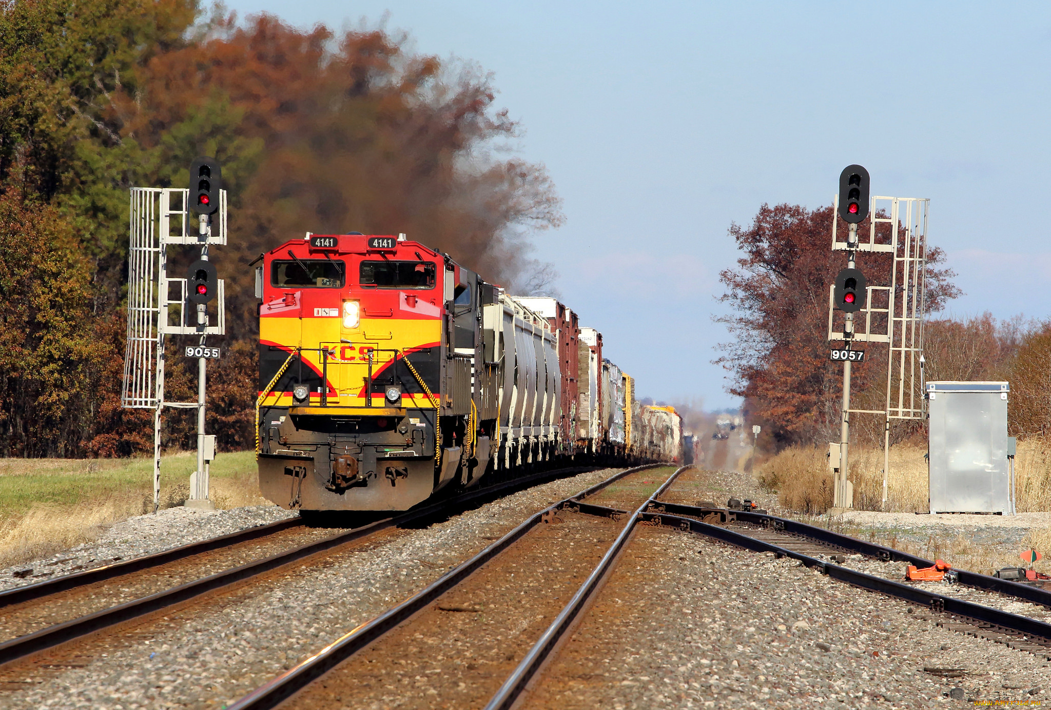 техника, поезда, состав, локомотив, рельсы