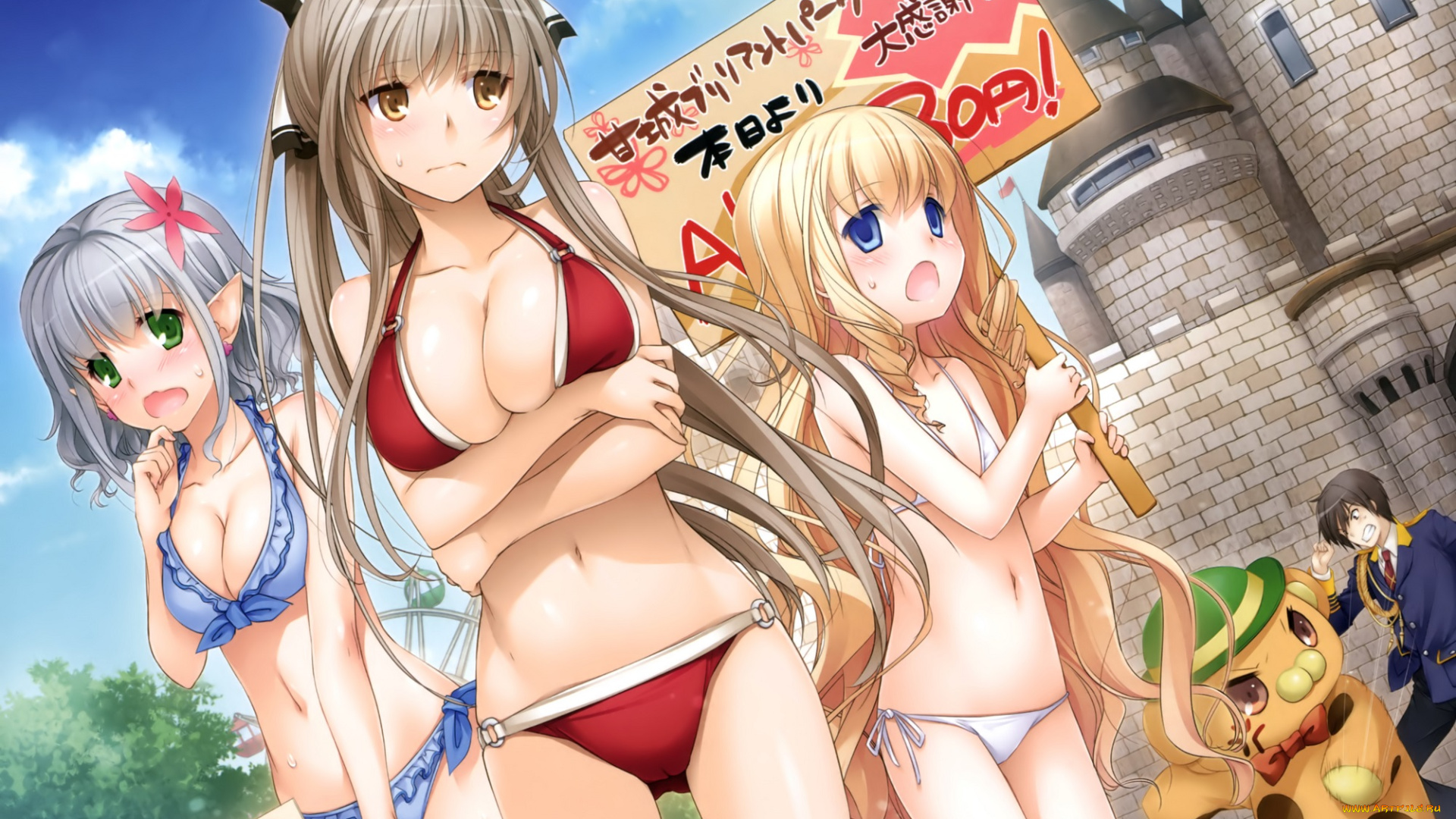 аниме, amagi, brilliant, park, девушки