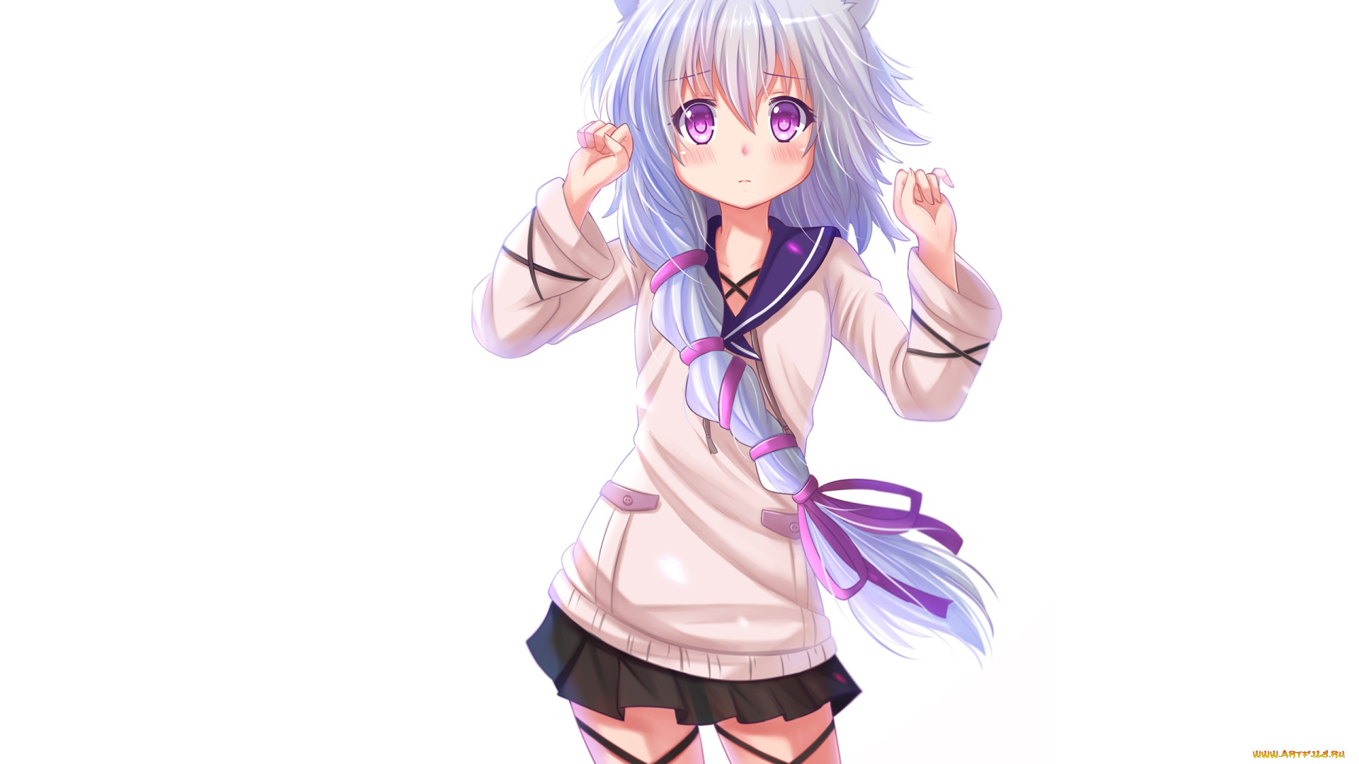 аниме, black, bullet, девочка