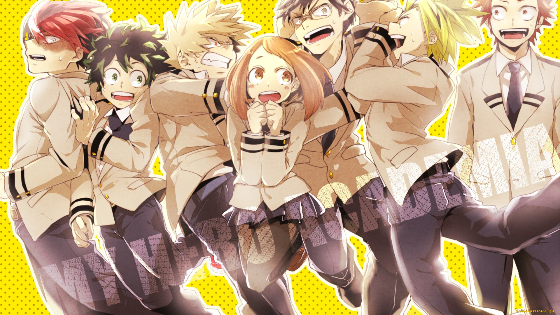 аниме, boku, no, hero, academia, персонажи