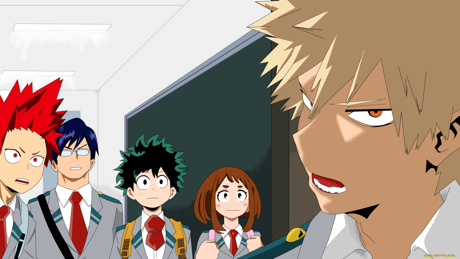 аниме, boku, no, hero, academia, персонажи