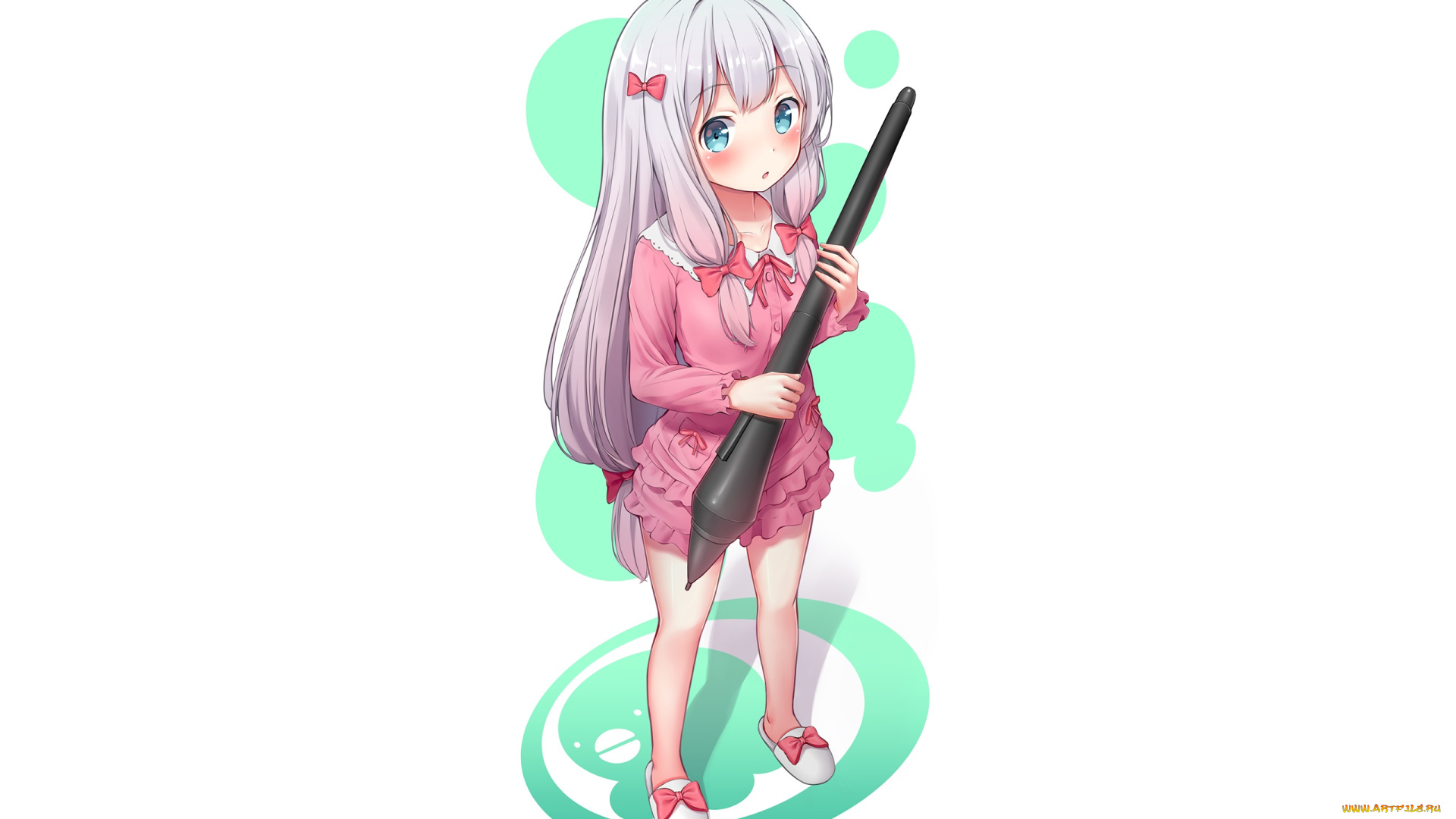 аниме, eromanga-sensei, фон, девушка, взгляд