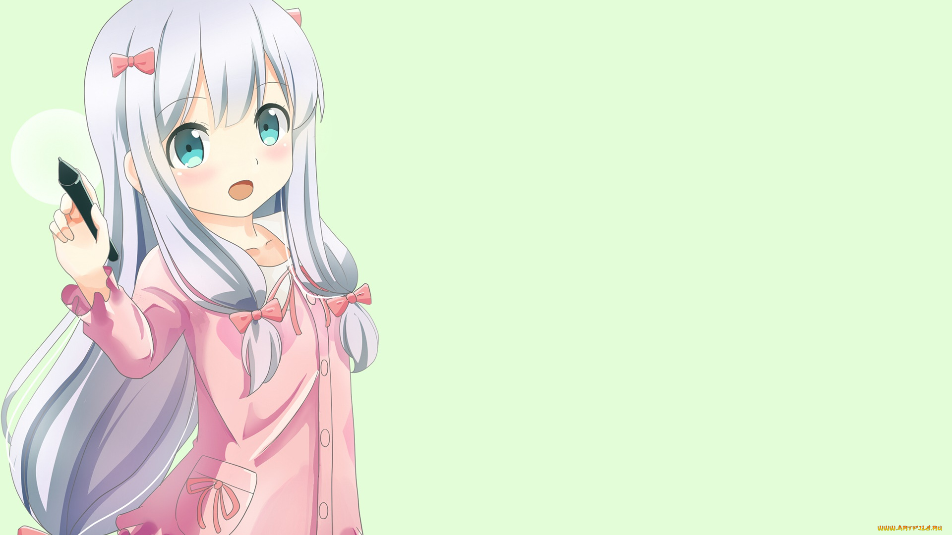 аниме, eromanga-sensei, фон, взгляд, девушка