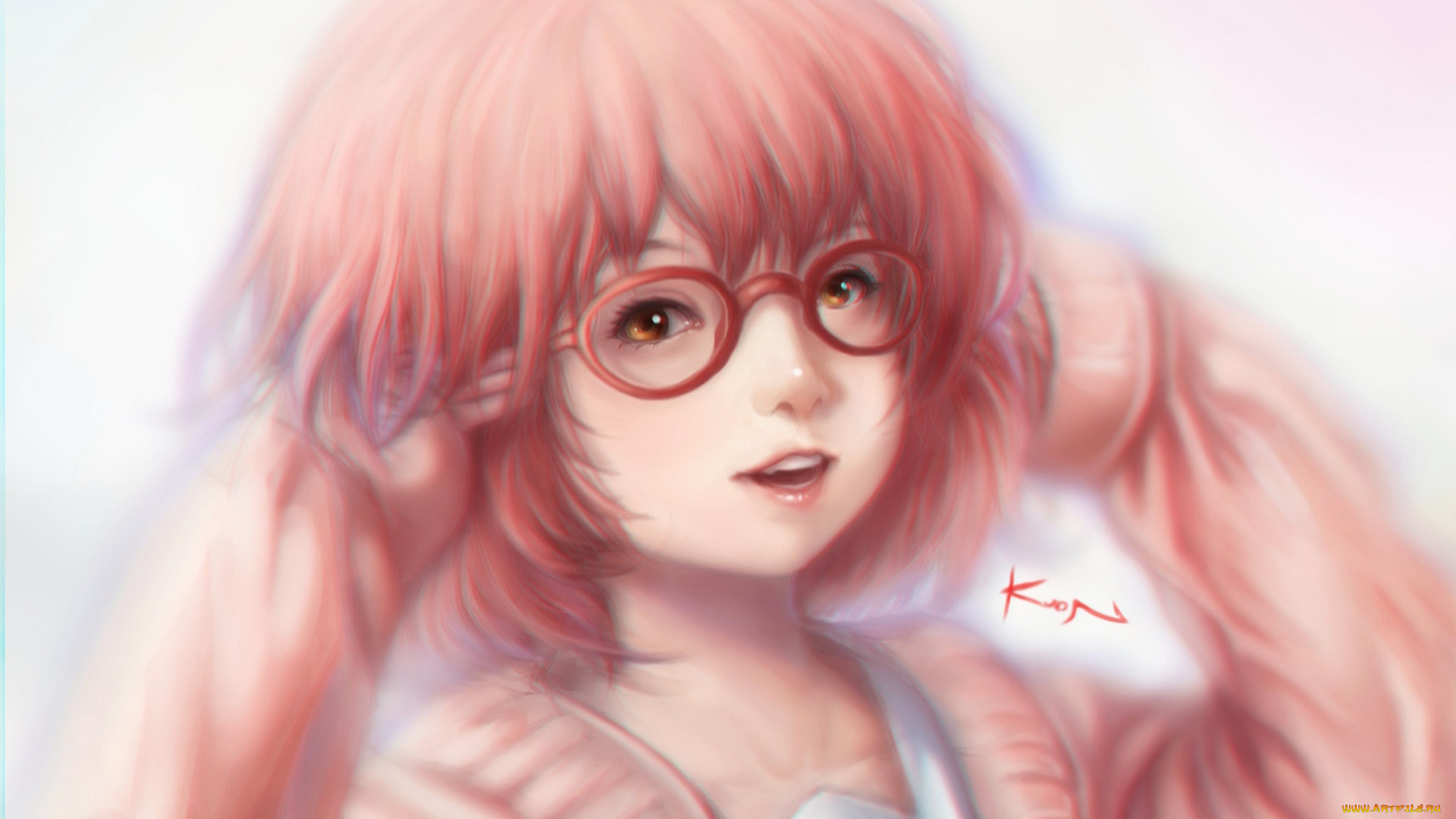 аниме, kyoukai, no, kanata, девушка