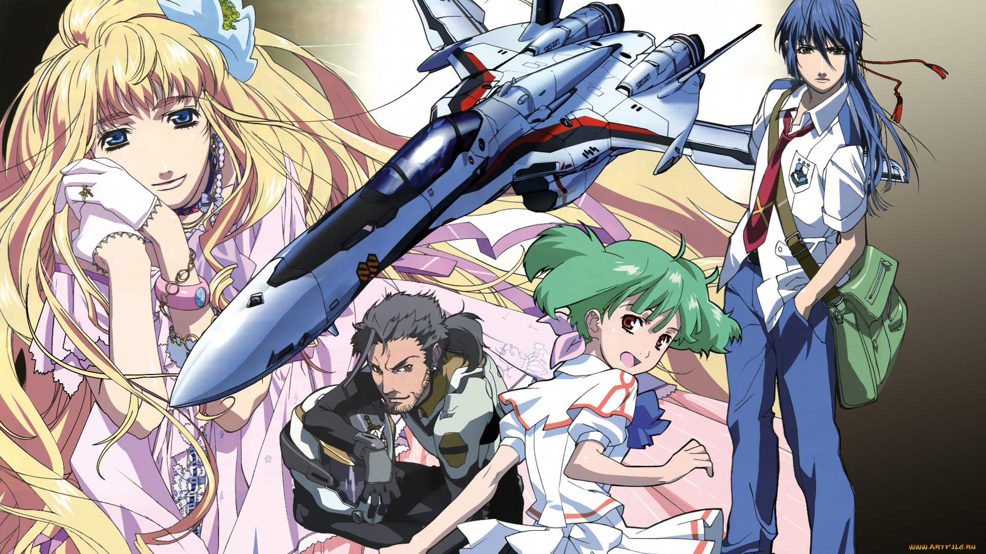 аниме, macross, frontier, персонажи