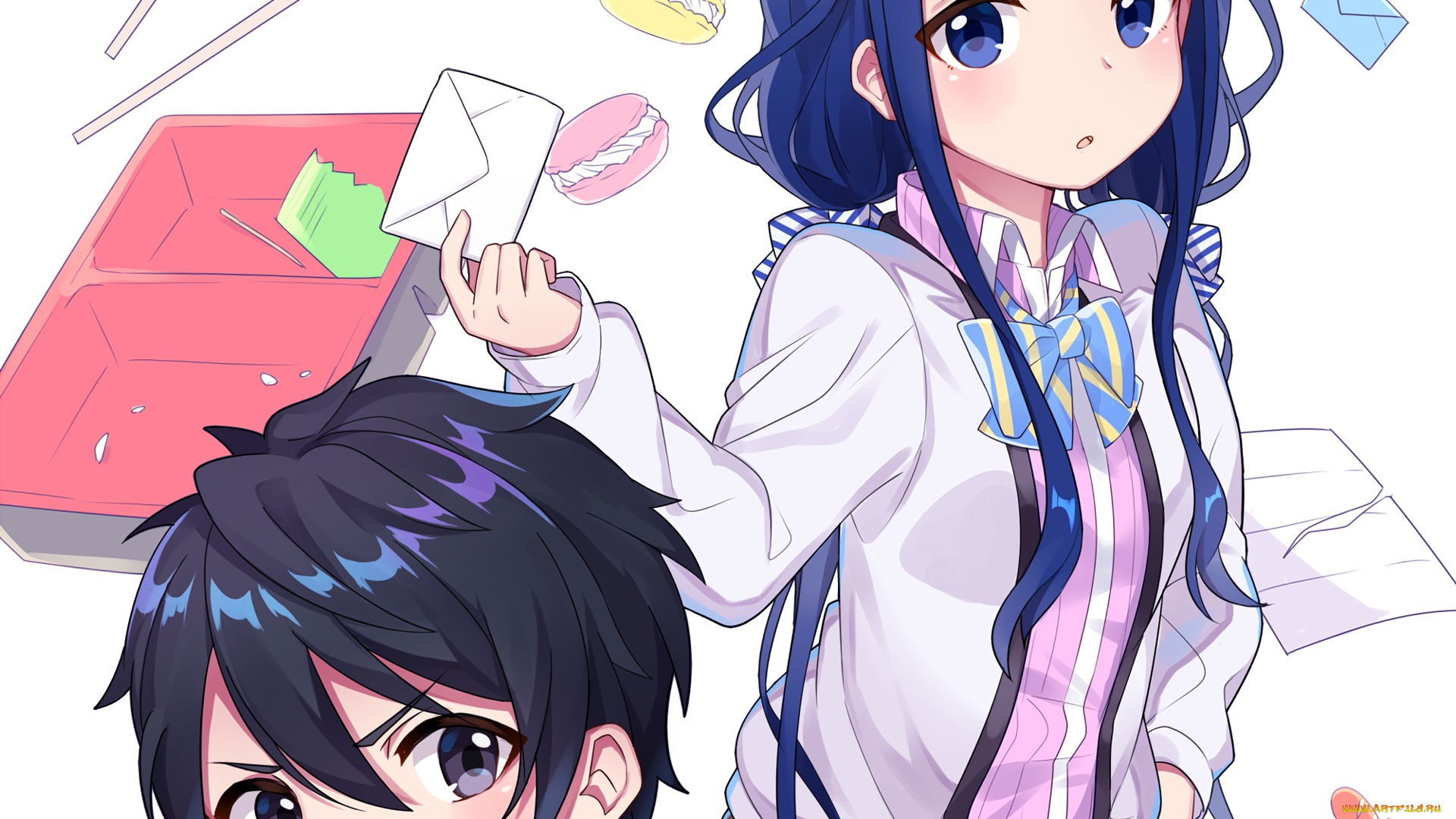 аниме, masamune-kun, no, revenge, фон, взгляд, девушка