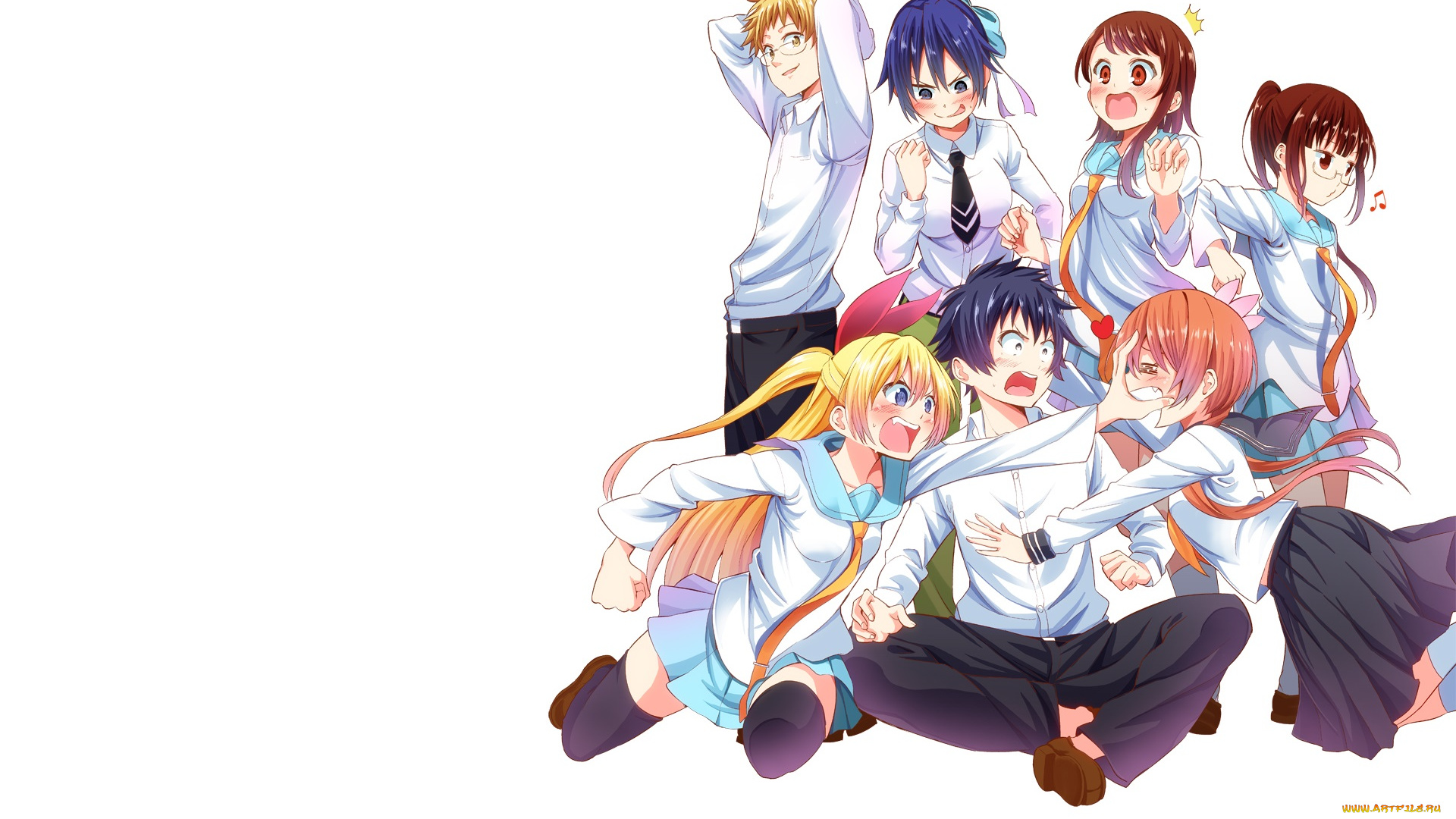 аниме, nisekoi, персонажи