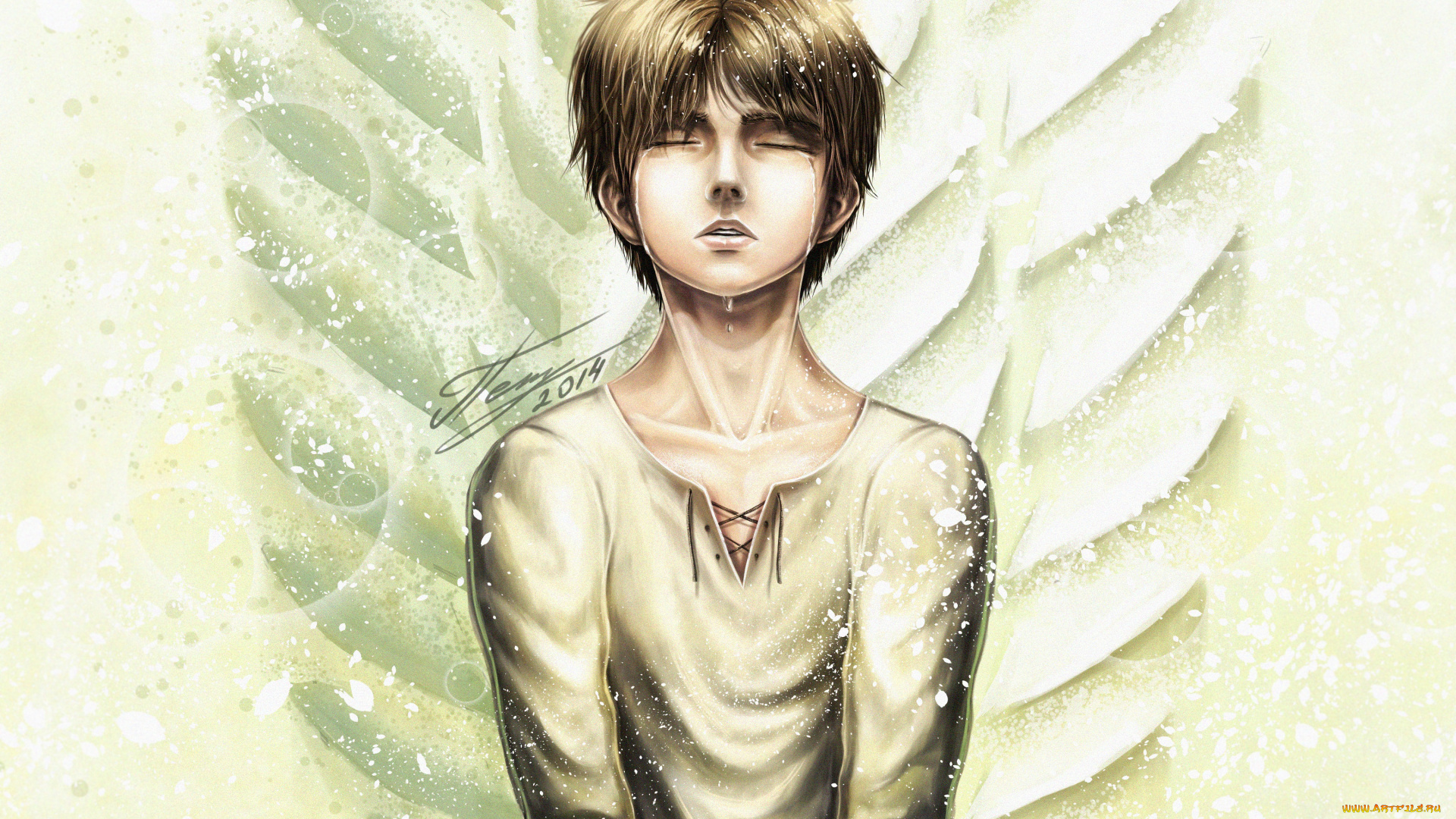 аниме, shingeki, no, kyojin, парень