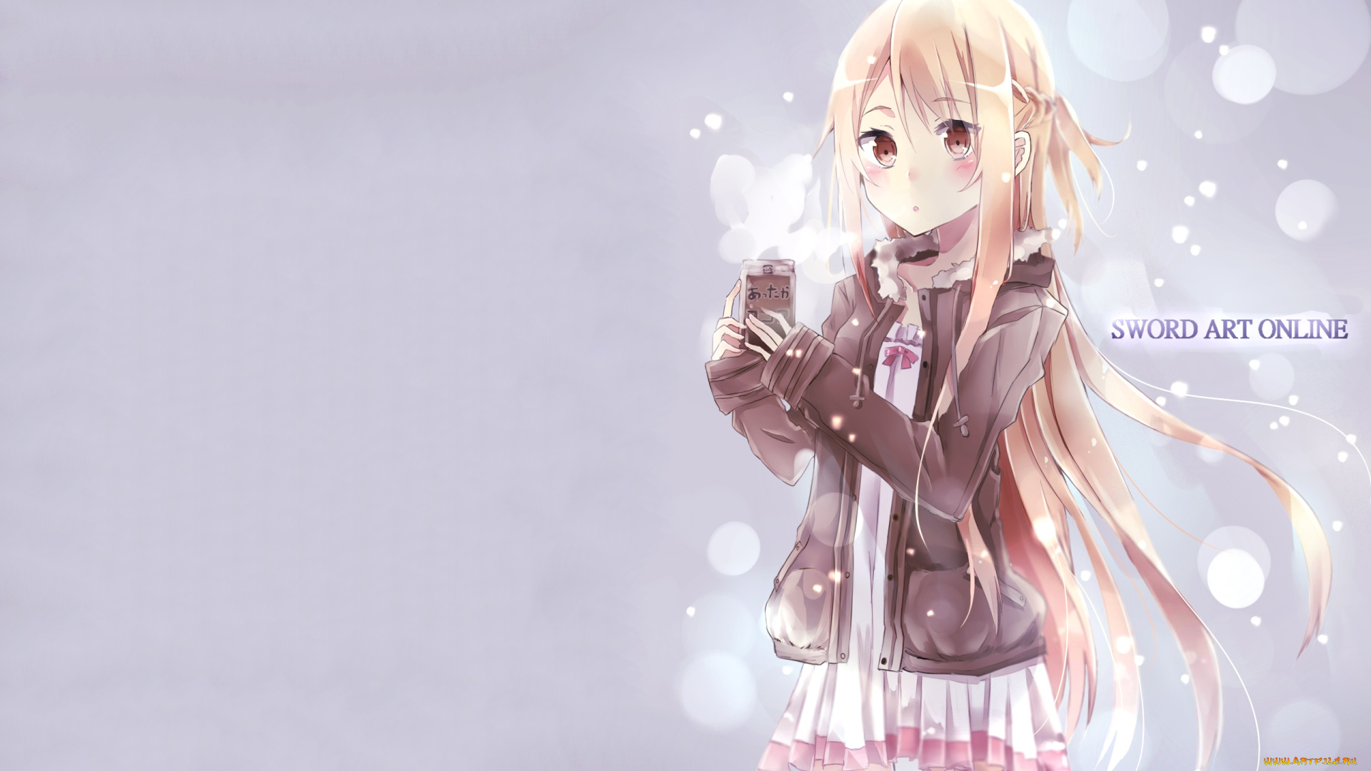 аниме, sword, art, online, фон, взгляд, девушка