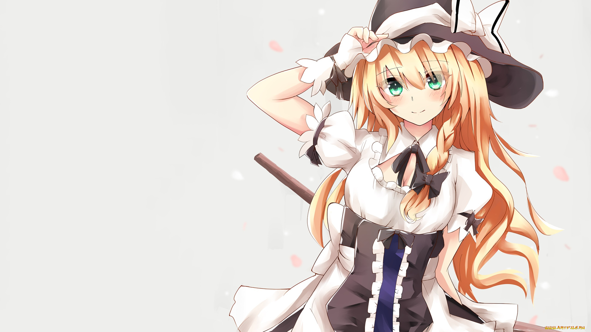 аниме, touhou, взгляд, фон, девушка