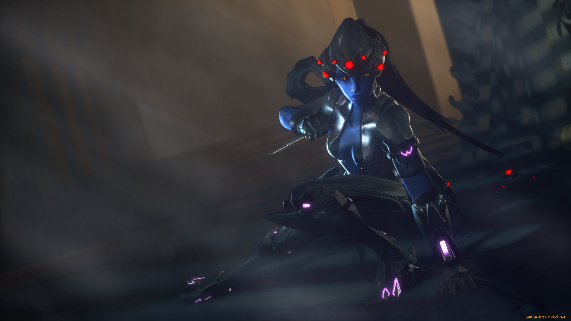 видео, игры, overwatch, взгляд, девушка, фон