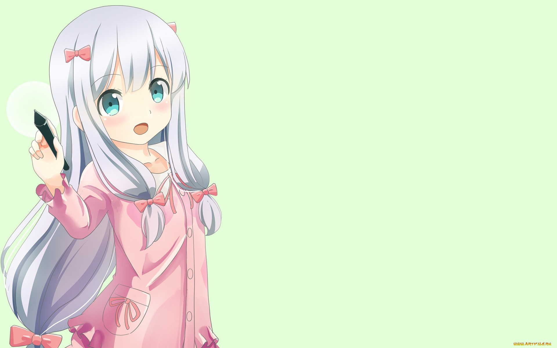 аниме, eromanga-sensei, фон, взгляд, девушка