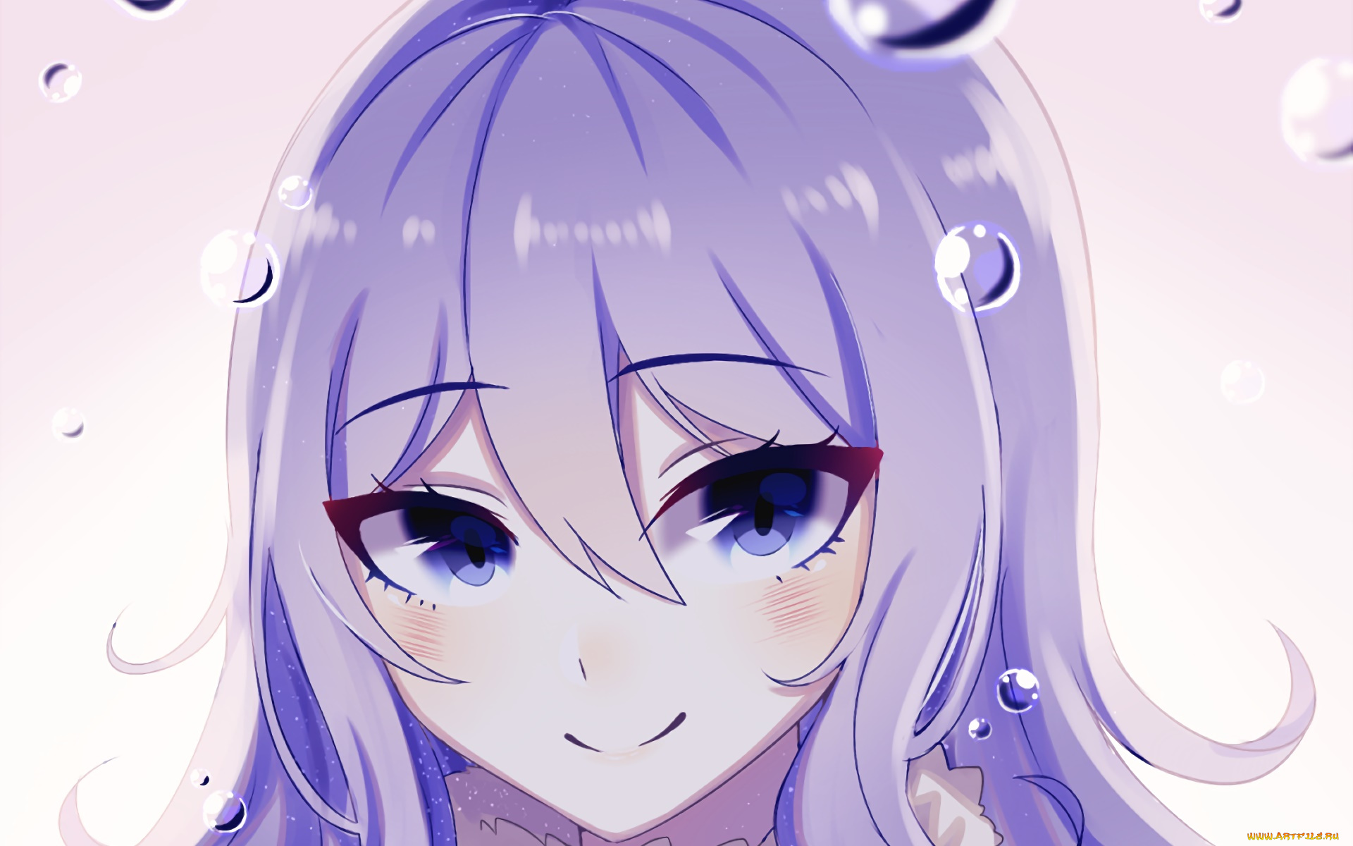 аниме, fairy, tail, девушка, взгляд, фон