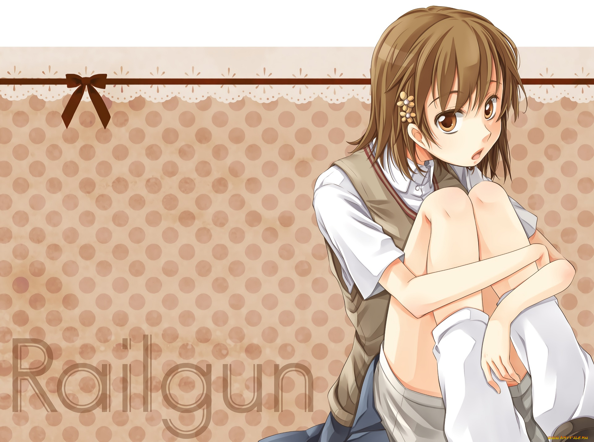 аниме, toaru, majutsu, no, index, взгляд, фон, девушка