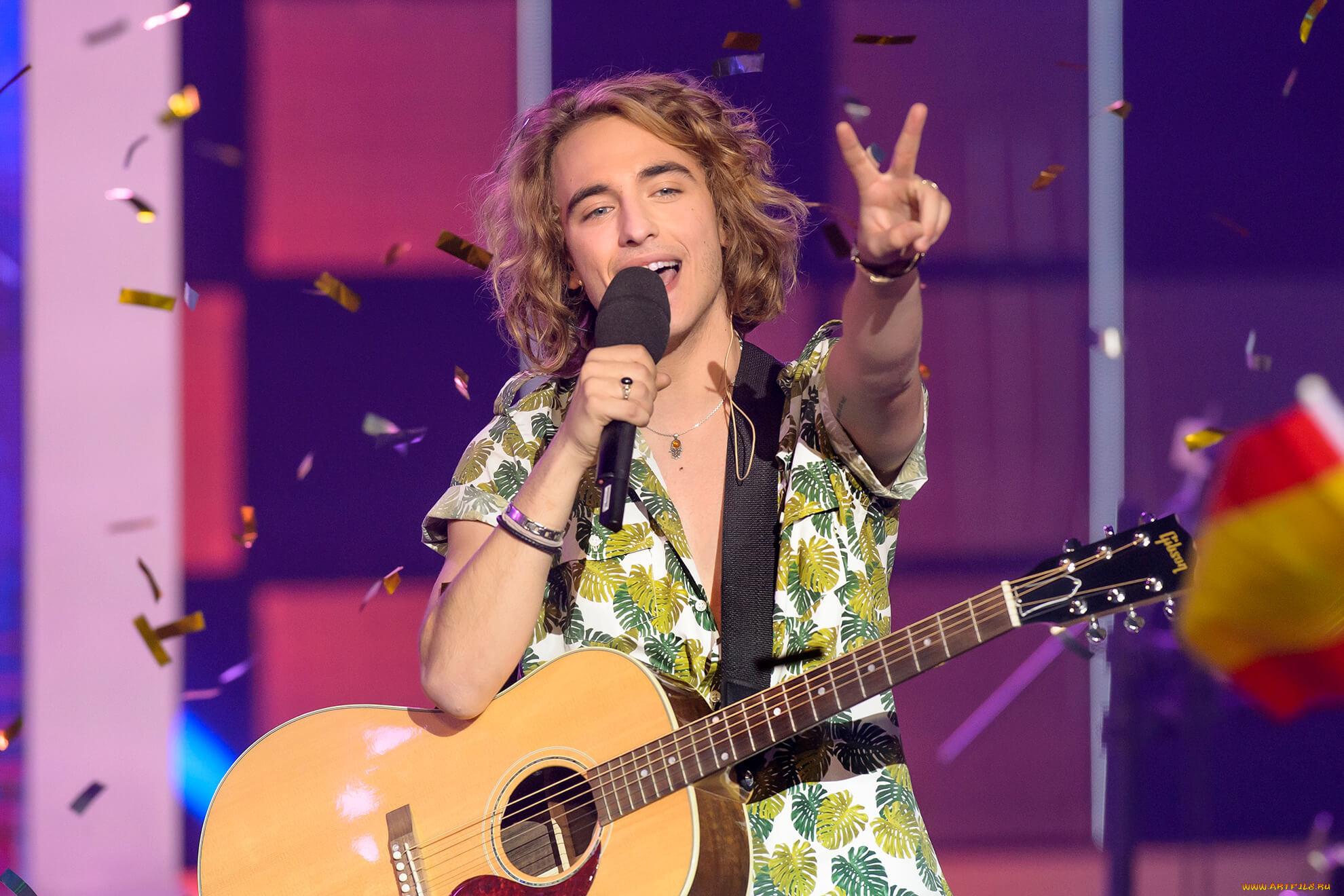 музыка, -, другое, певец, манель, наварро, представитель, испании, евровидение, 2017, киев