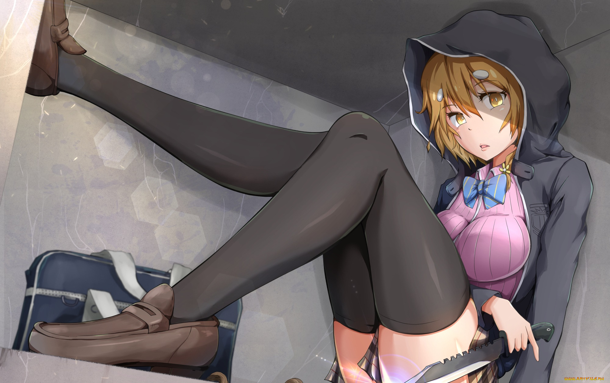 аниме, masamune-kun, no, revenge, фон, взгляд, девушка