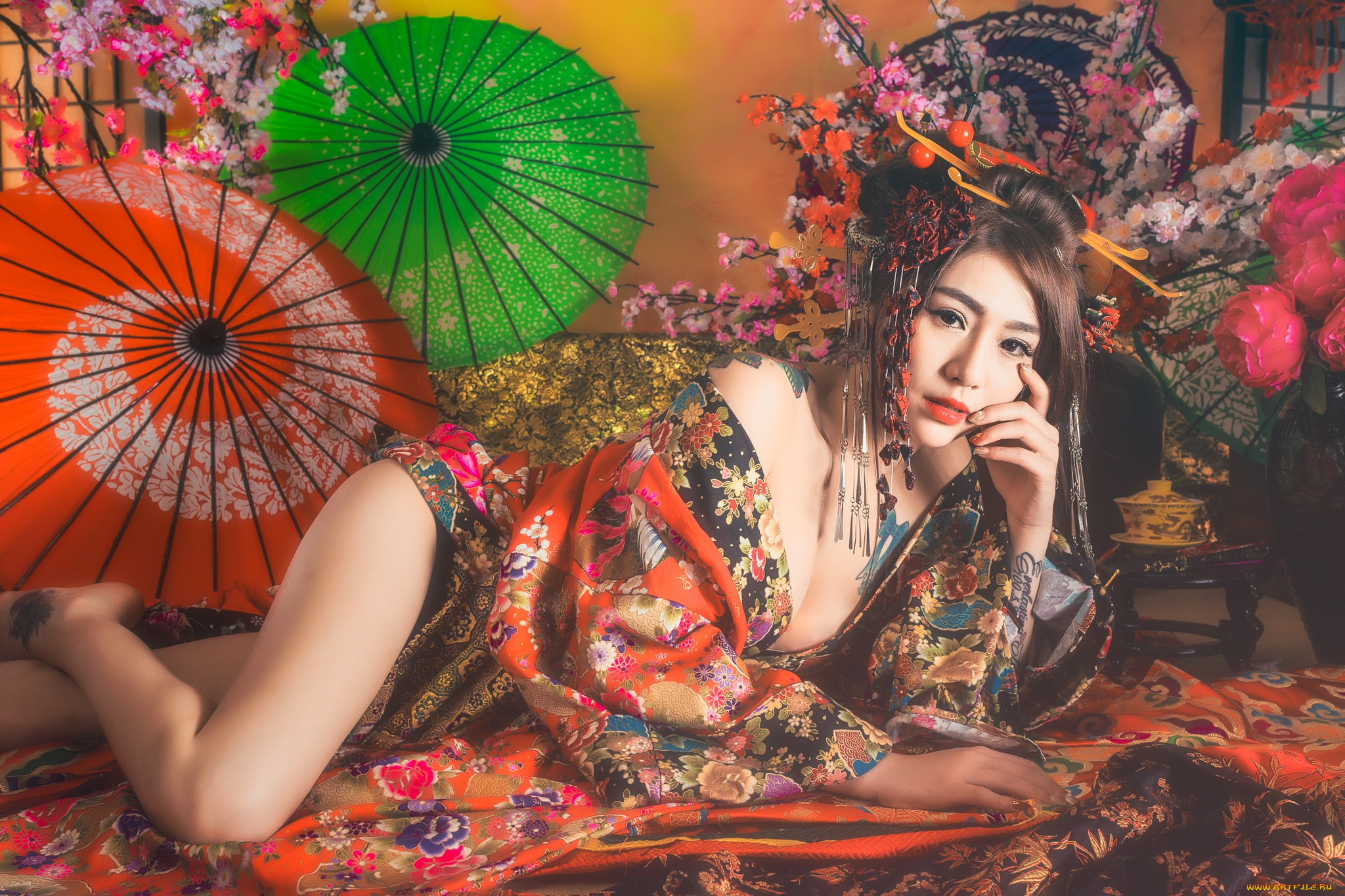 девушки, -unsort, , азиатки, азиатка, ножки, фон, стиль, лицо, взгляд