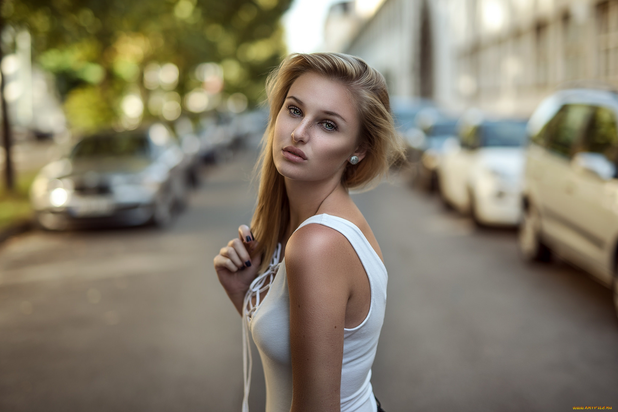 девушки, -unsort, , блондинки, лицо, взгляд