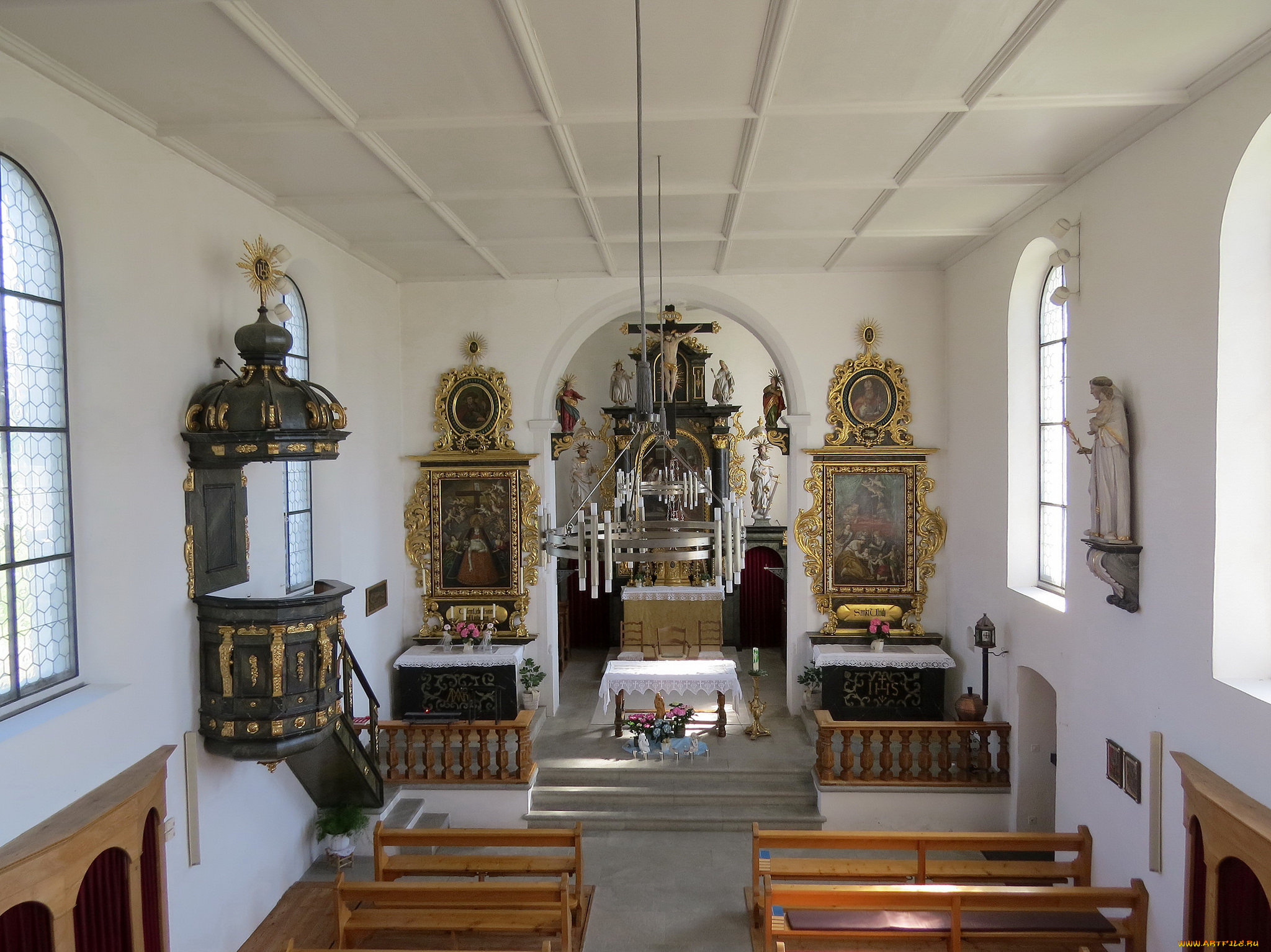 интерьер, убранство, , роспись, храма, алтарь