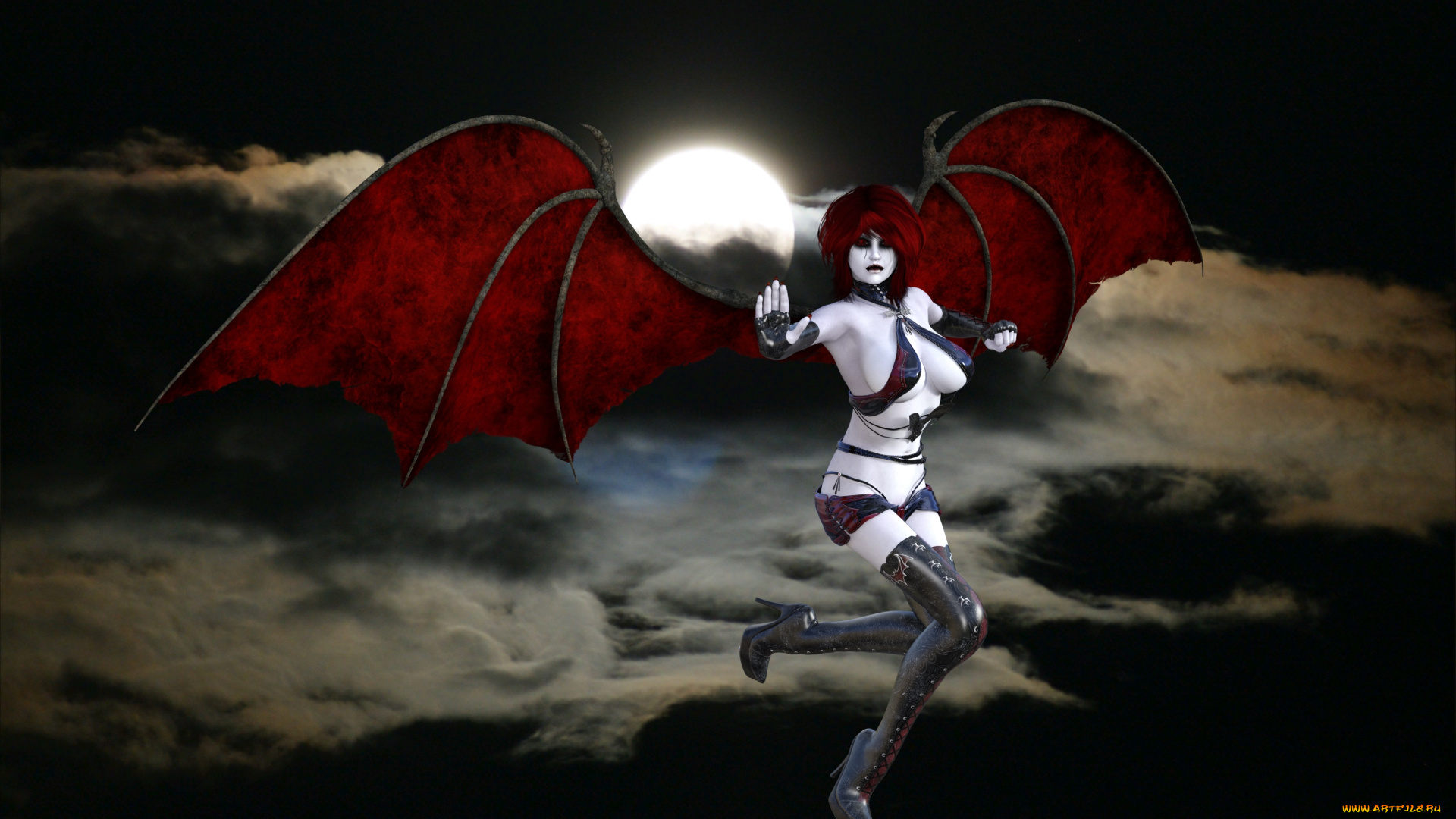 3д, графика, существа, , creatures, фон, взгляд, девушка