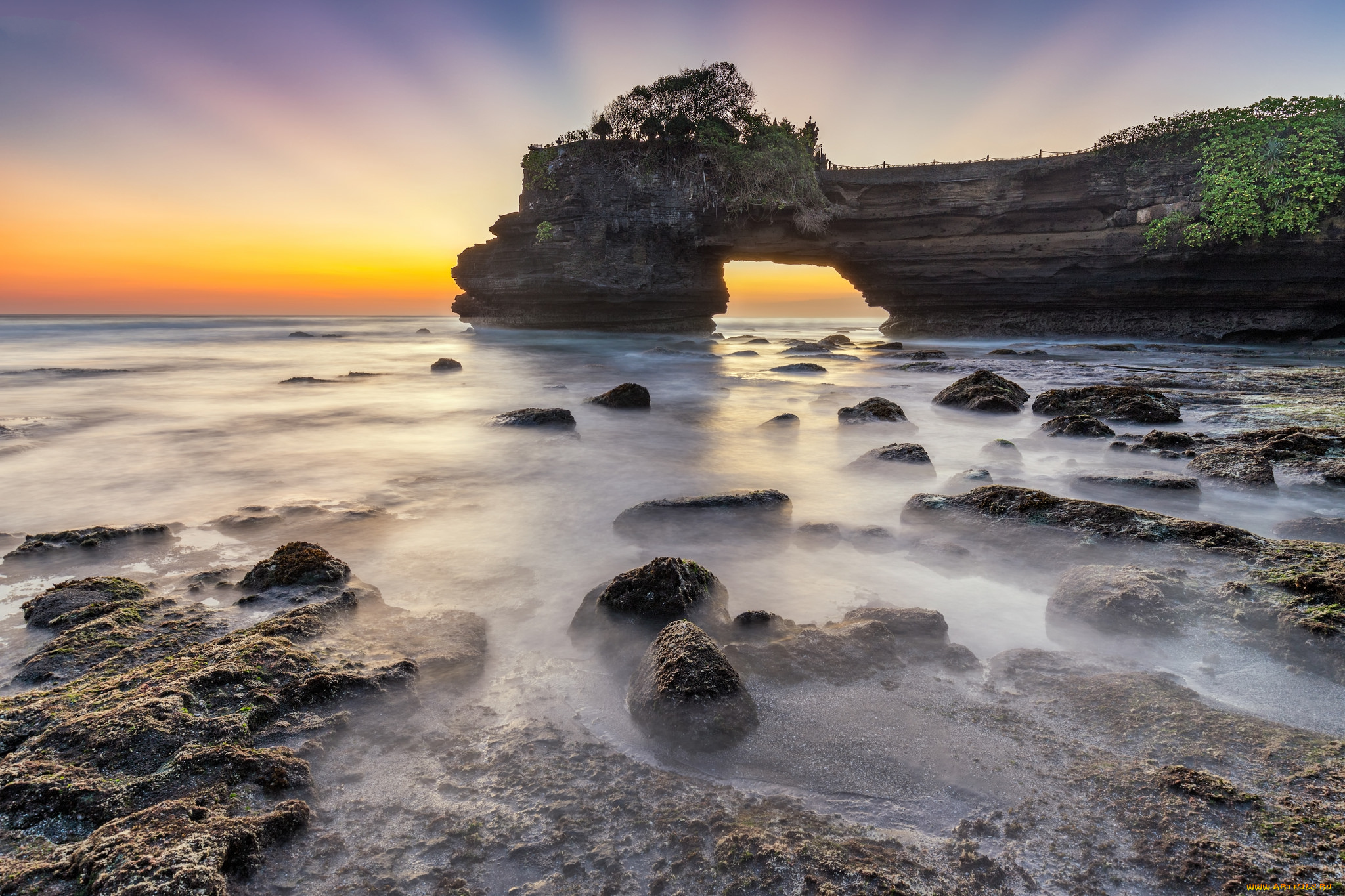 природа, побережье, простор