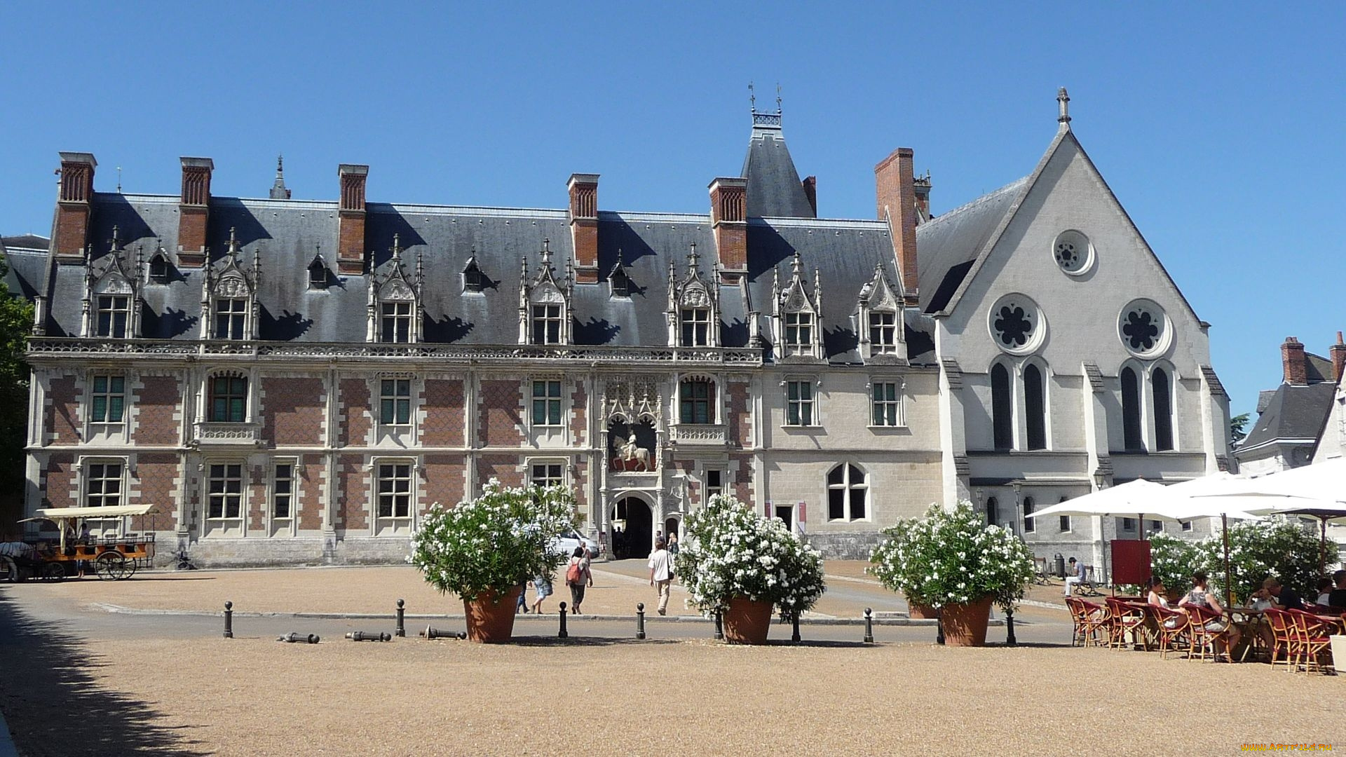 chateau, de, blois, города, замки, франции, chateau, de, blois