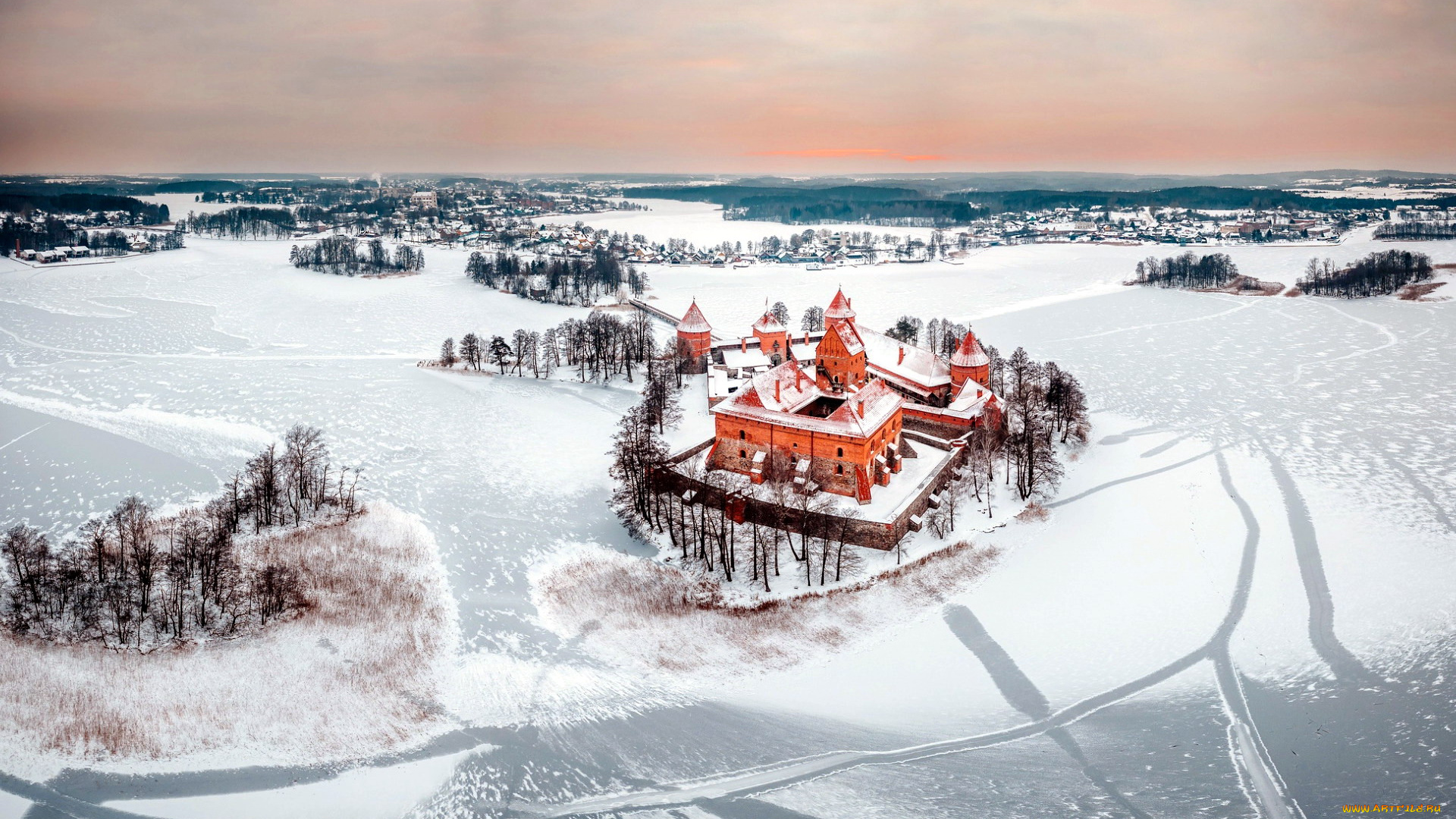 города, тракайский, замок, , литва, trakai, castle