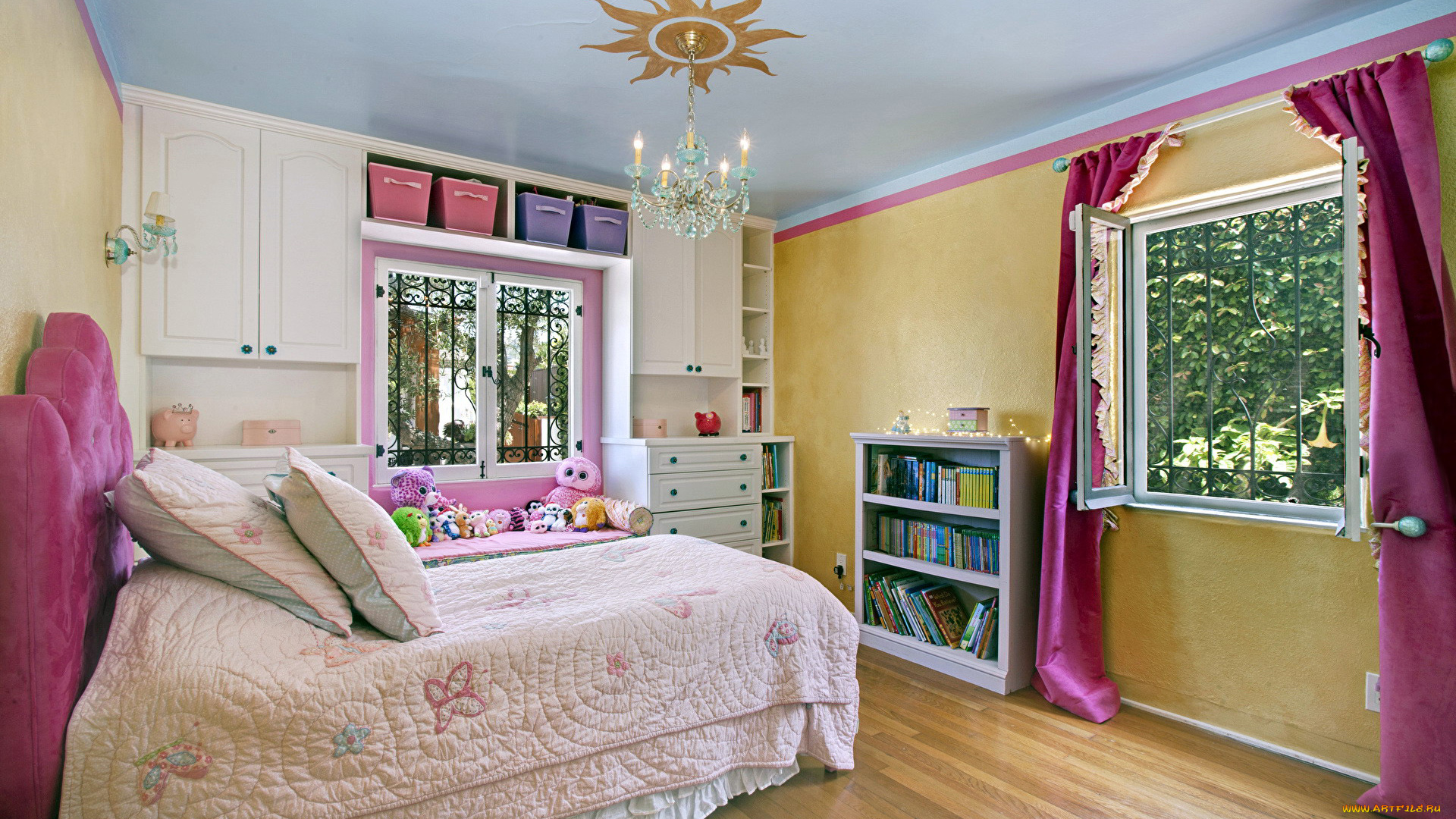интерьер, спальня, детская, игрушки