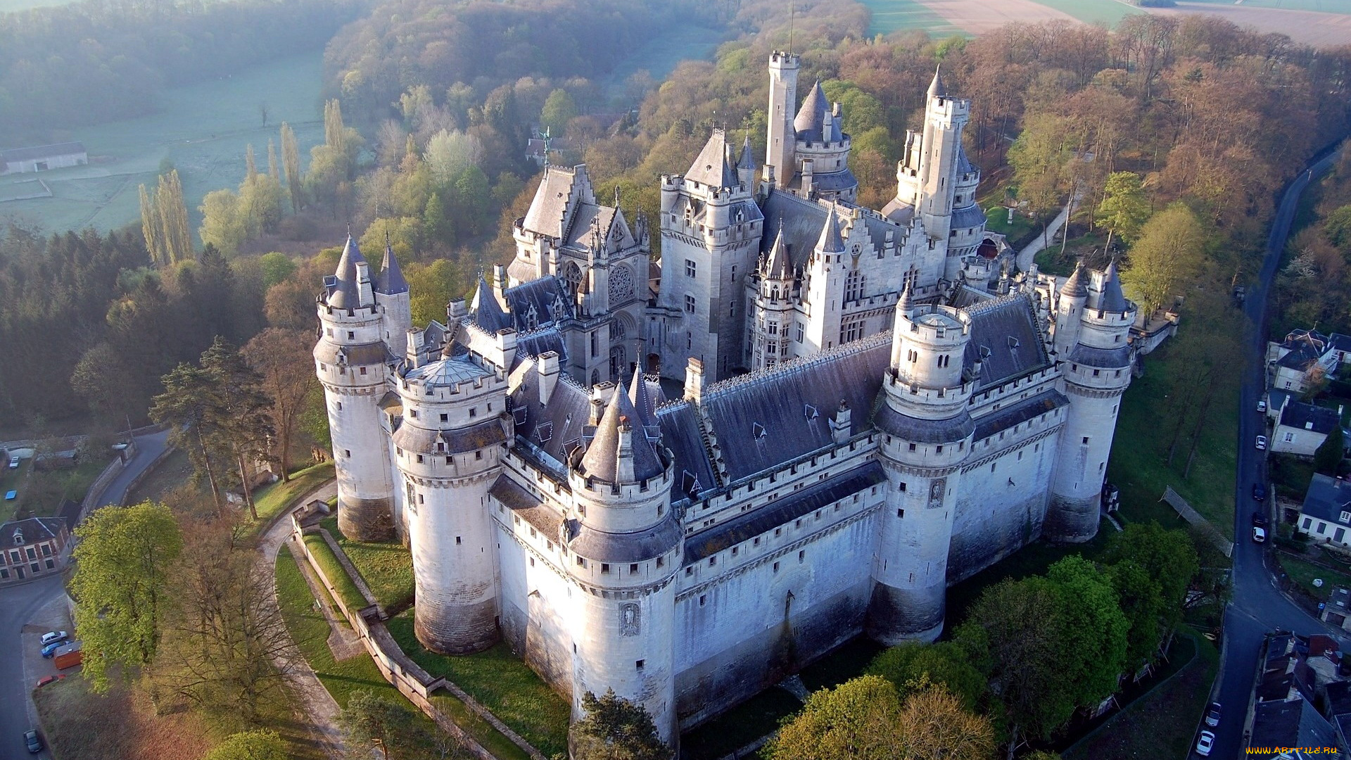 pierrefonds, castle, chateau, de, pierrefonds, города, замки, франции, pierrefonds, castle, chateau, de