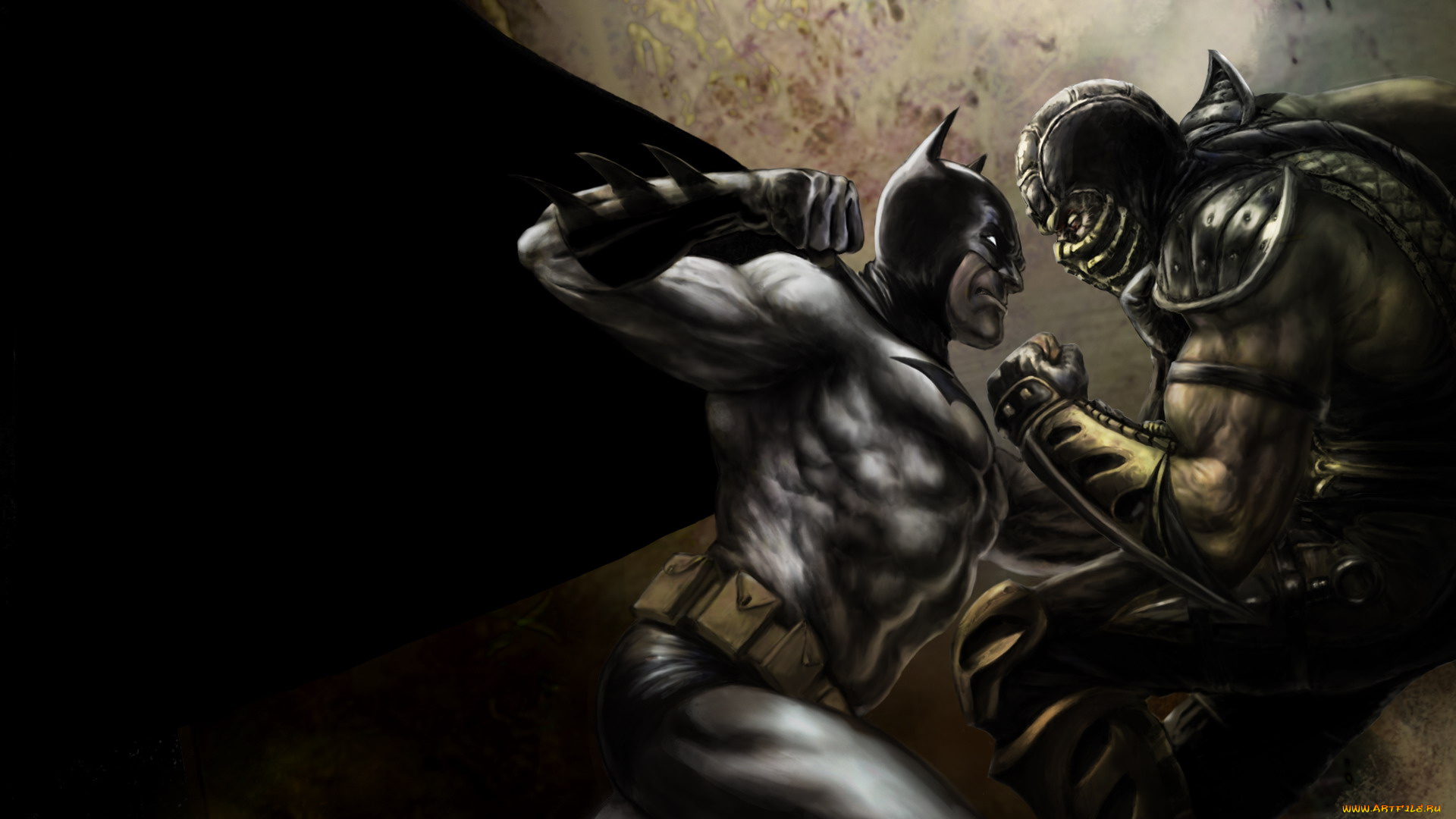 видео, игры, mortal, kombat, vs, , dc, universe, бетмен, рептилия, бой