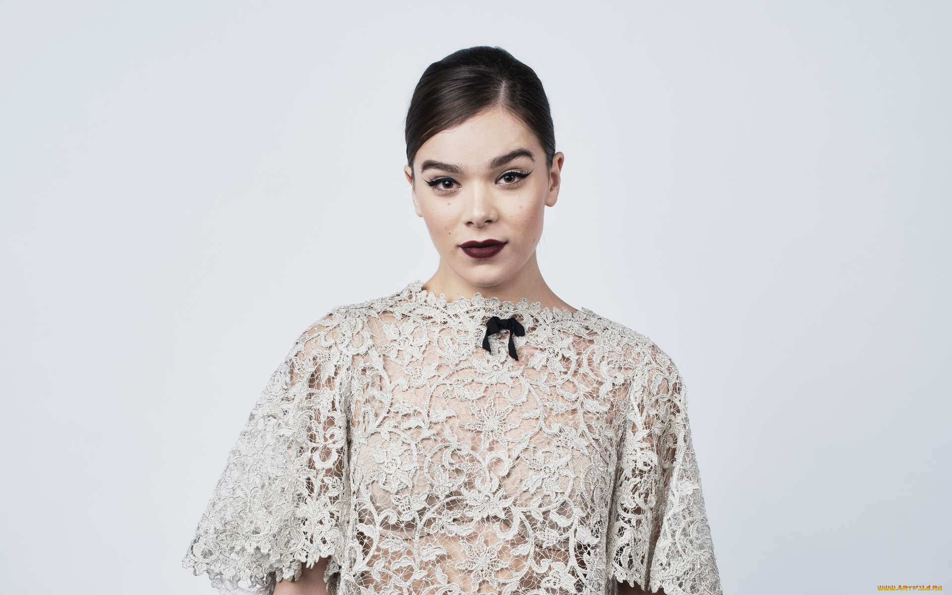 девушки, hailee, steinfeld, актриса, брюнетка, кружева