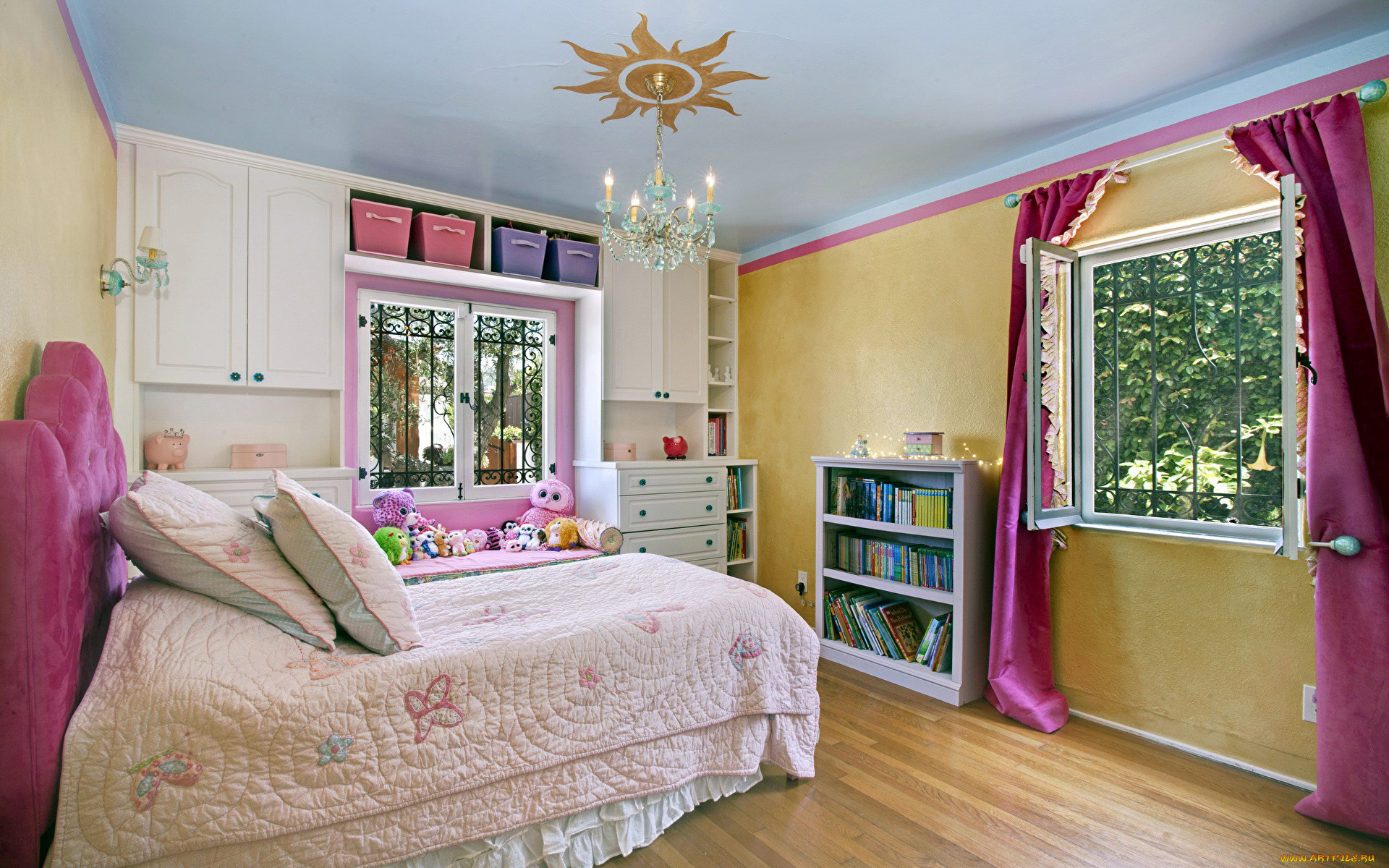 интерьер, спальня, детская, игрушки