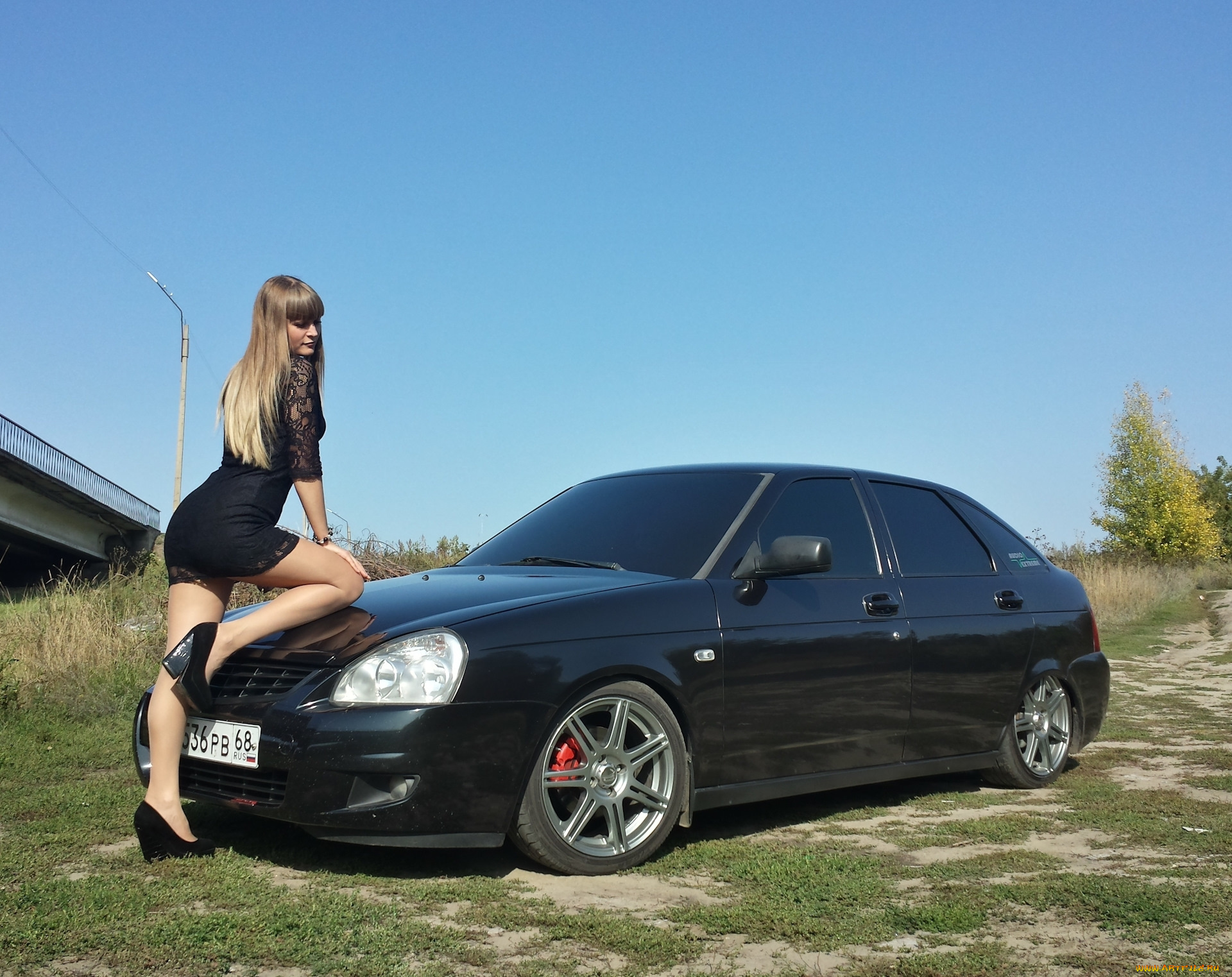 лада, приора, автомобили, -авто, с, девушками, лада, приора, ваз, автомобиль, хэтчбек, чёрный, девушка