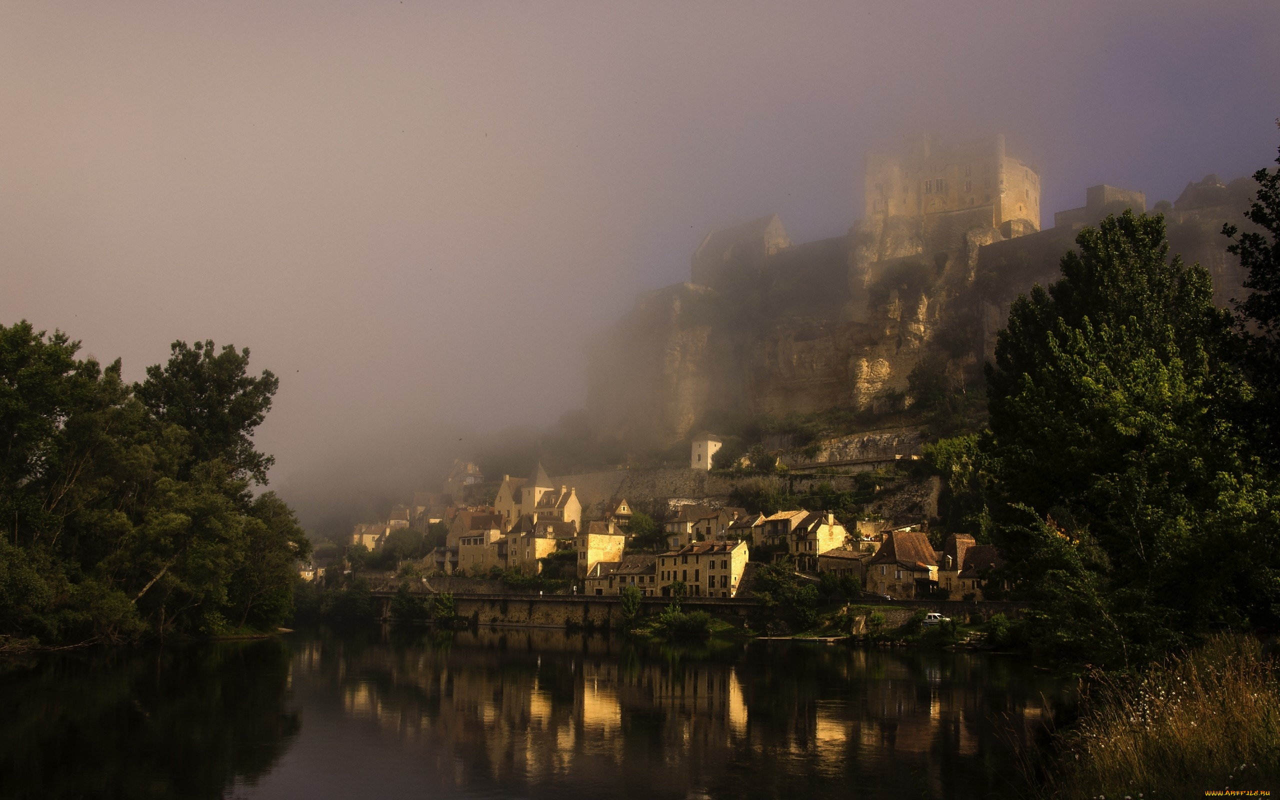 chateau, de, beynac, города, замки, франции, chateau, de, beynac